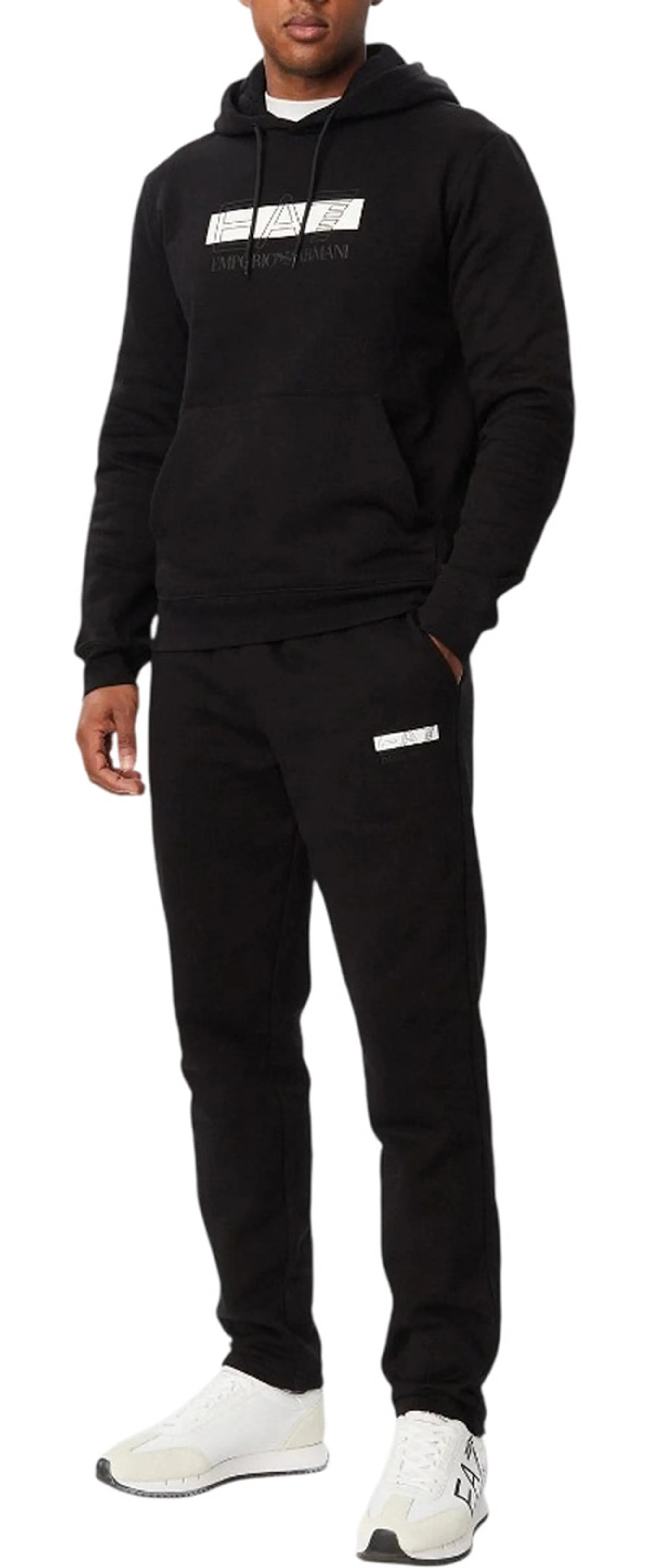 Ea7 Tuta Visibility In Jersey Nero 7M002429Af10377 191312