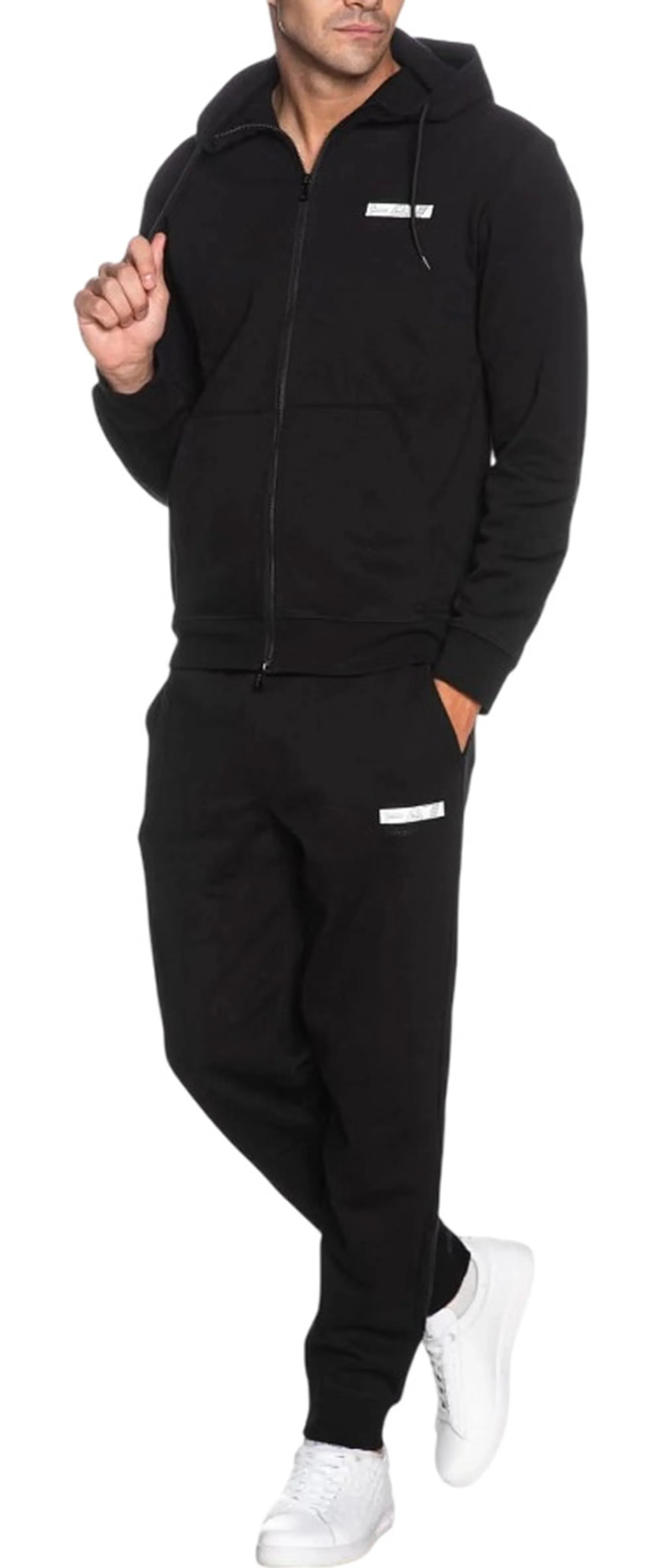 Ea7 Tuta Visibility In Jersey Nero 7M002430Af10377 191324