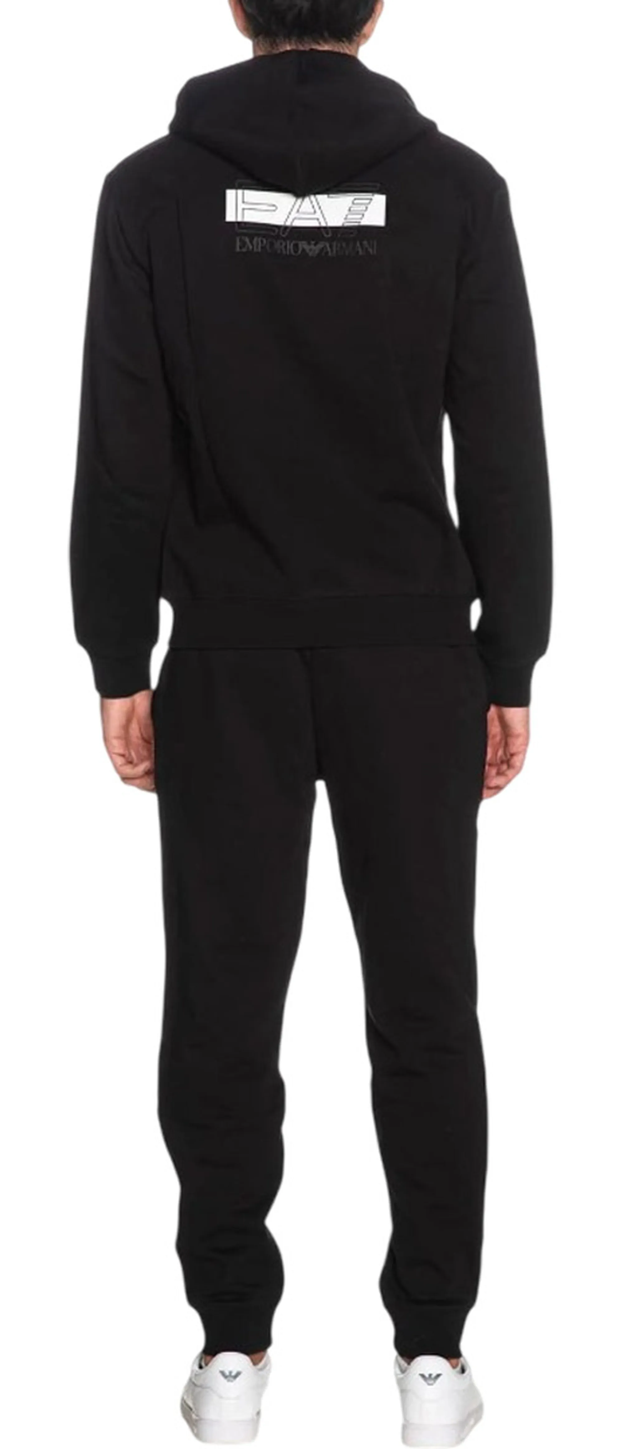 Ea7 Tuta Visibility In Jersey Nero 7M002430Af10377 191325