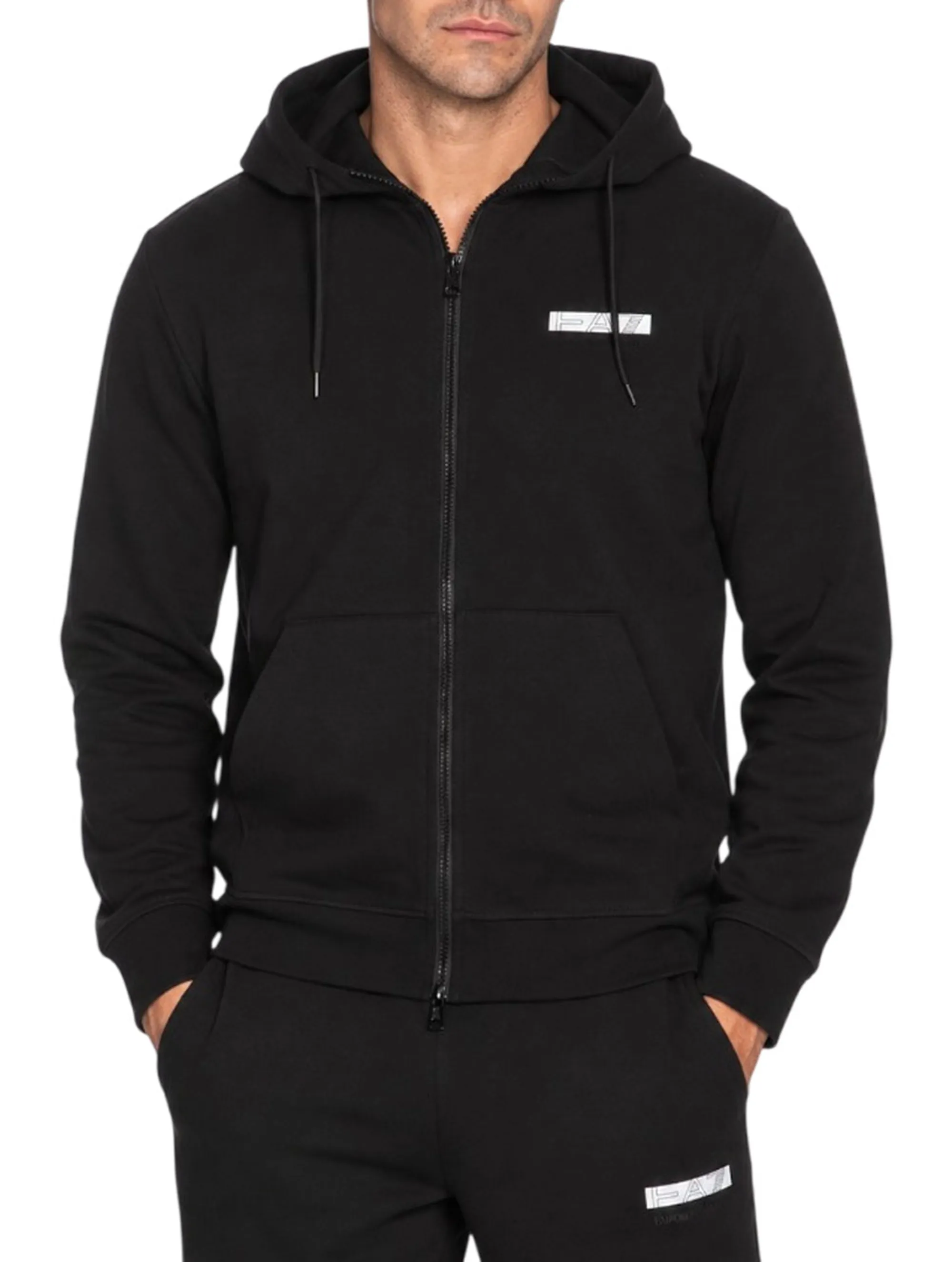 Ea7 Tuta Visibility In Jersey Nero 7M002430Af10377 191326