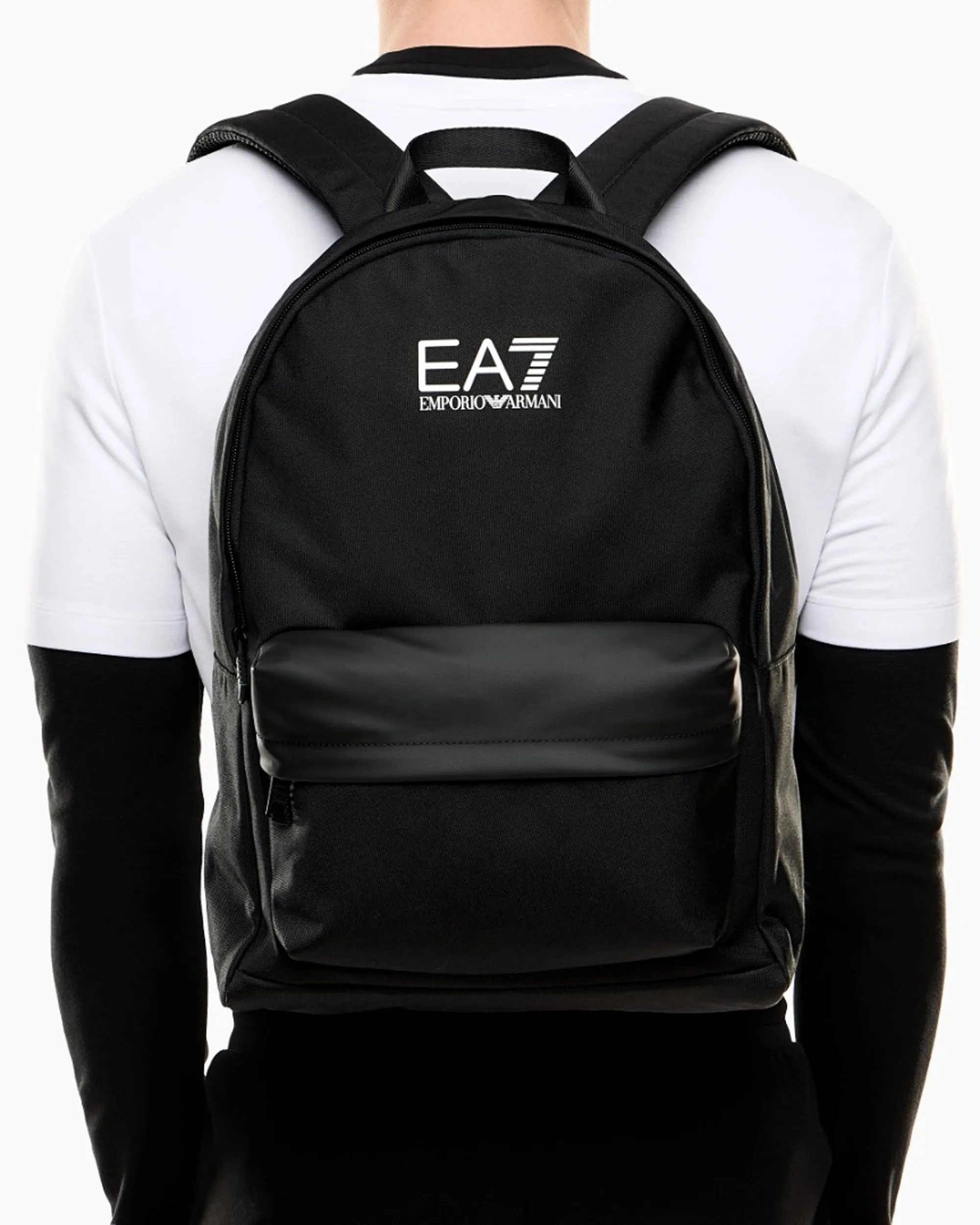 Ea7 B'Round Train Core Backpack With Maxi Ea7 Logo' Black 7X000390Af19722 164450