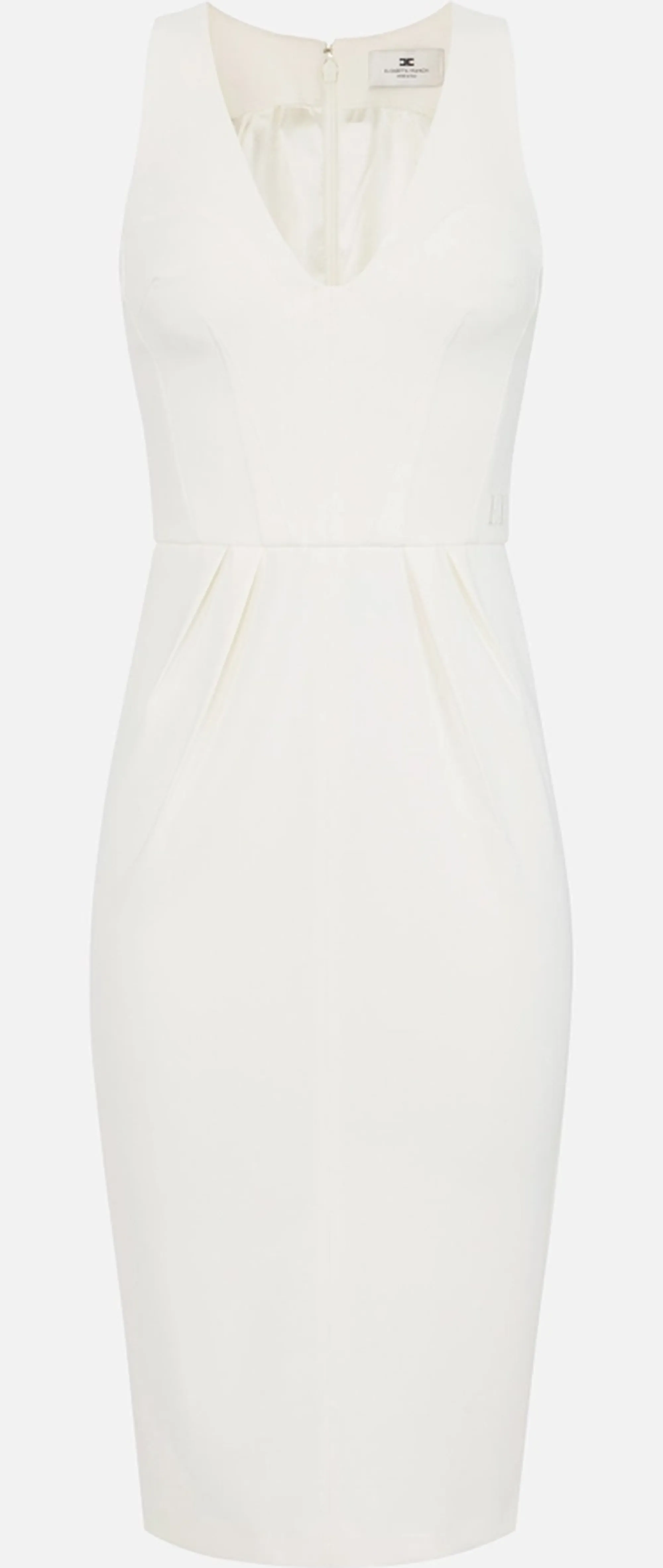 Elisabetta Franchi B'Light Crepe Dress' Ivory Ab94162E2 180502