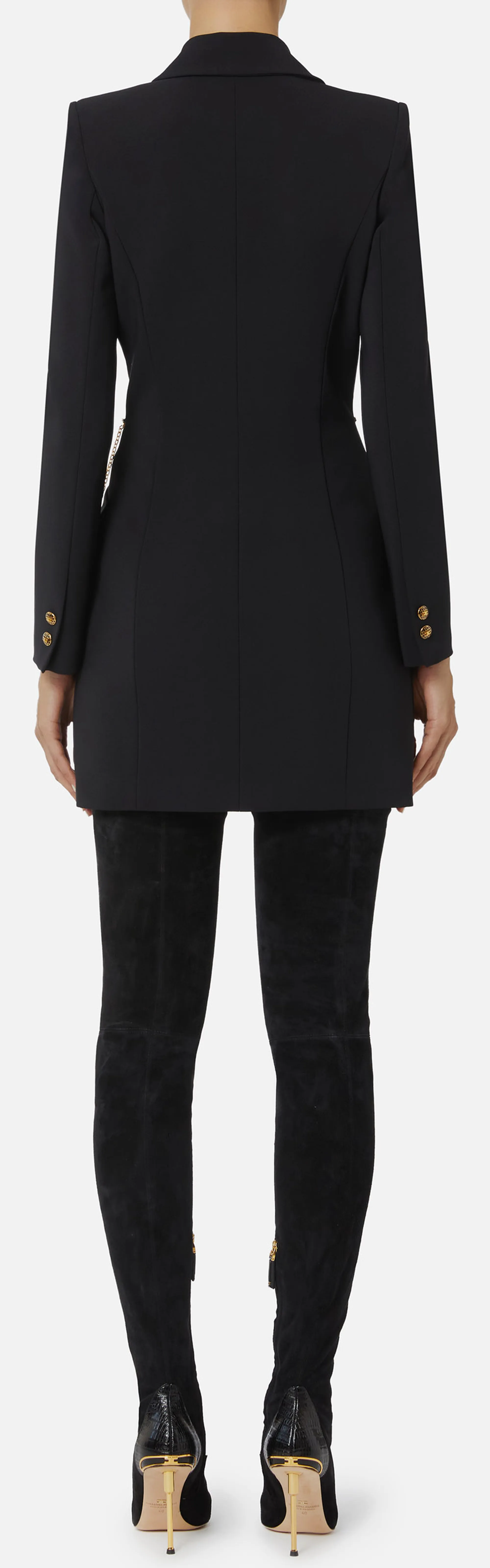 Elisabetta Franchi B'Lightweight Crepe Dress With Jewel Chain' Ab89657E2 153809