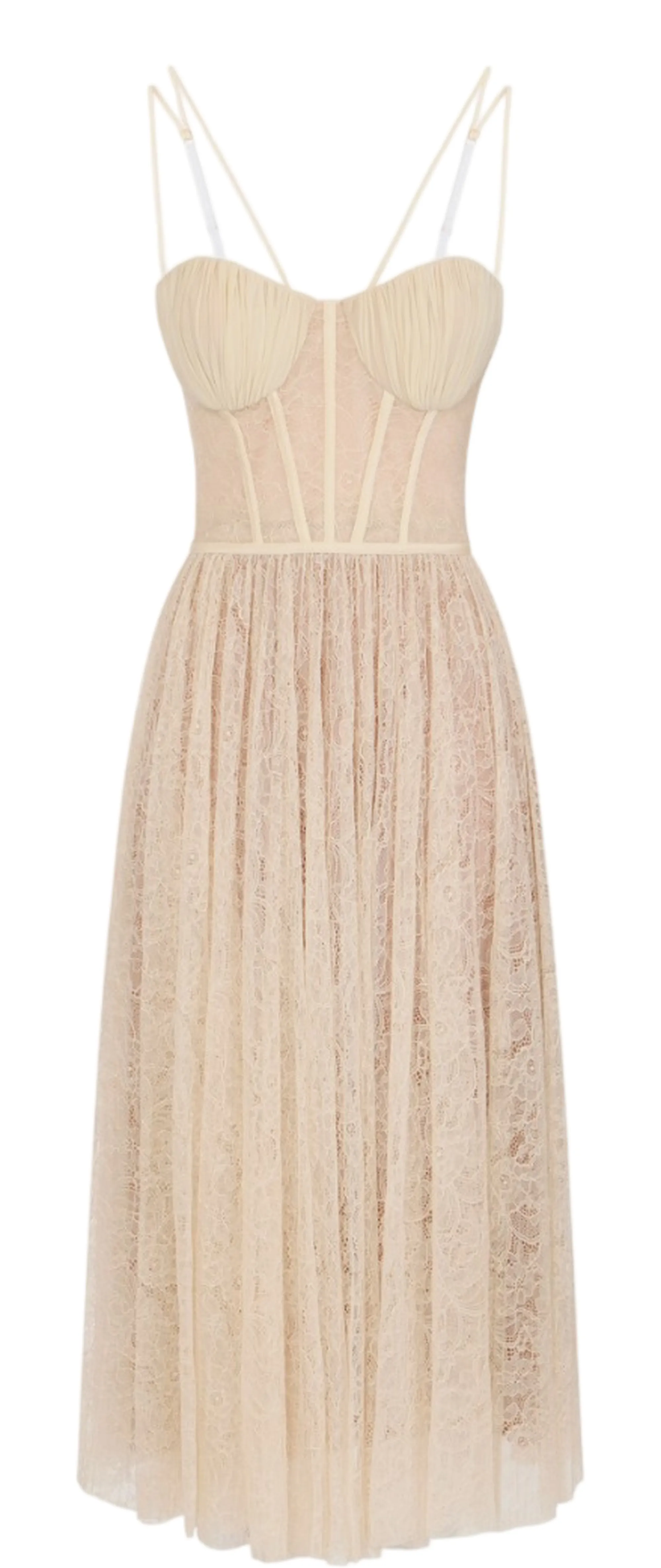Elisabetta Franchi B'Floral Lace Dress' Nude Ab97162E2 182147
