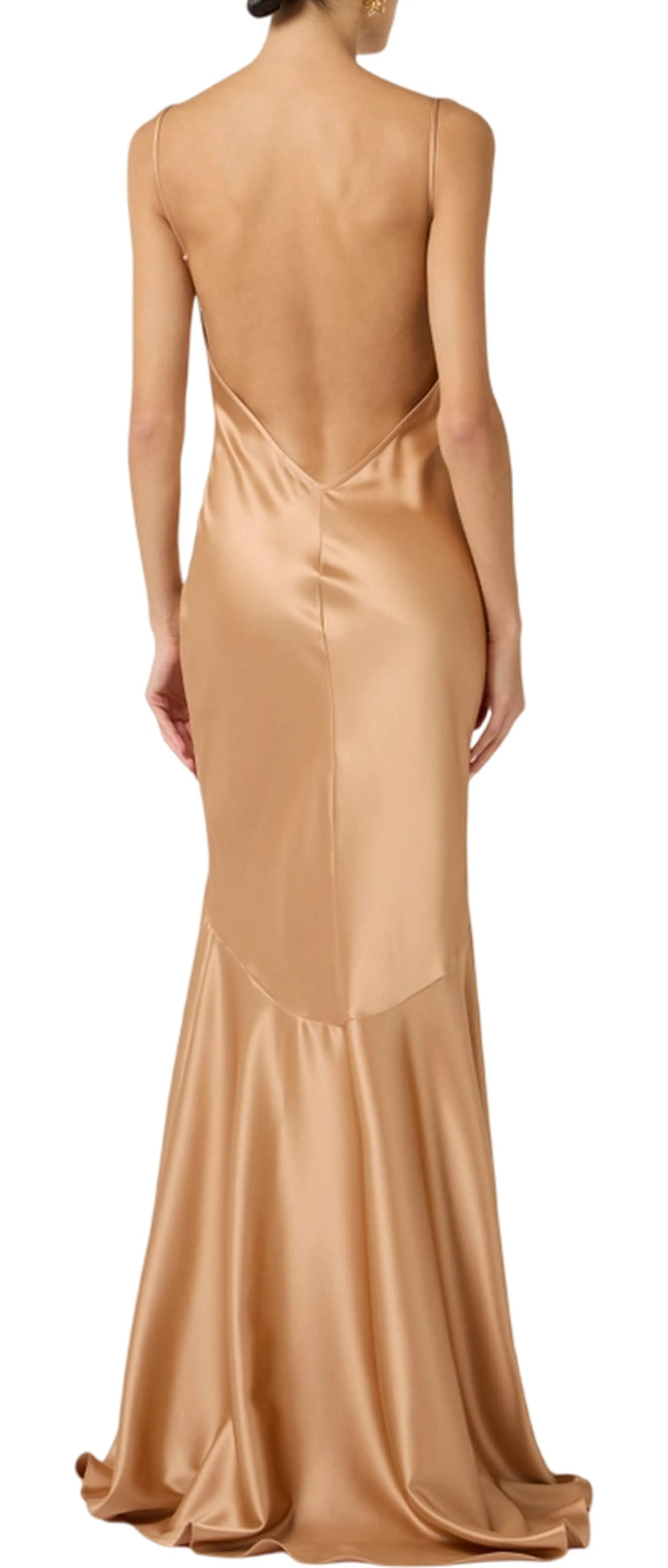 Elisabetta Franchi B'Red Carpet Satin Dress' Chamois Abr3462E2 178715