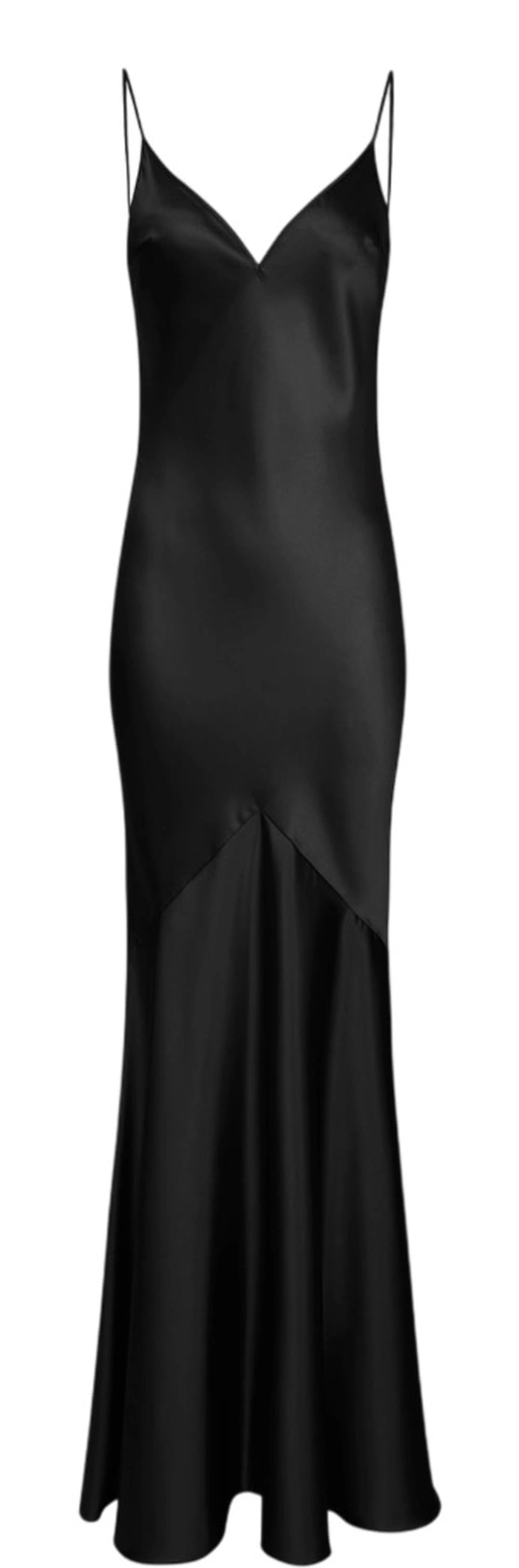 Elisabetta Franchi Abito Red Carpet In Raso Nero Abr3462E2 181290