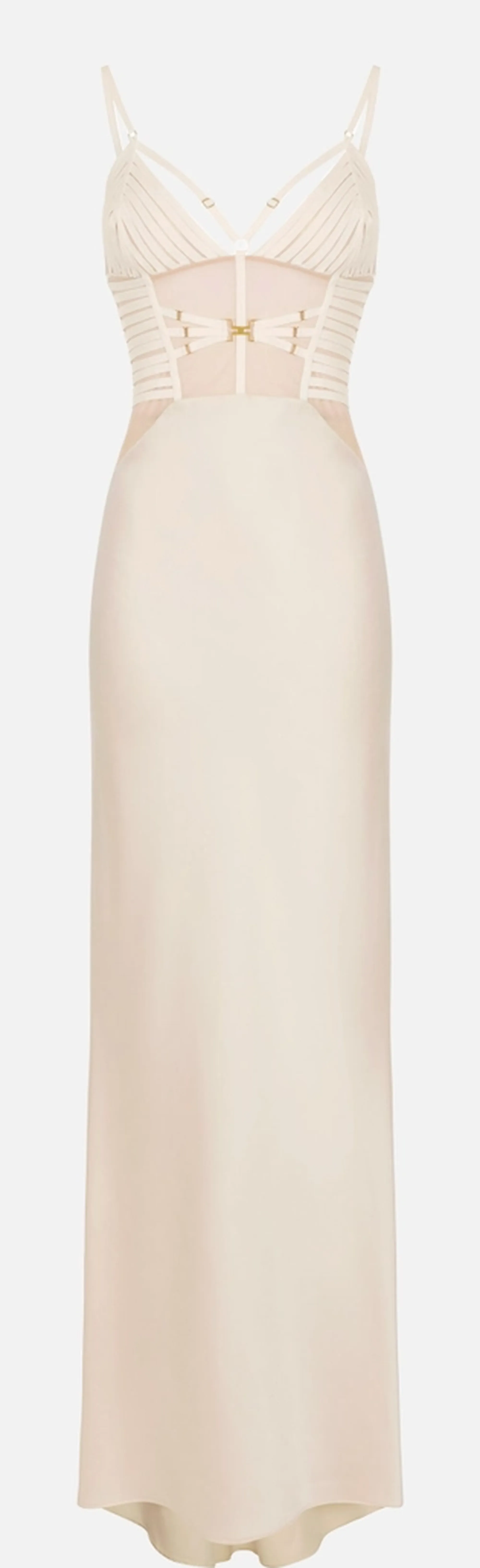 Elisabetta Franchi B'Red Carpet Satin Dress With Elastic Bands' Avena Abr5362E2 177944