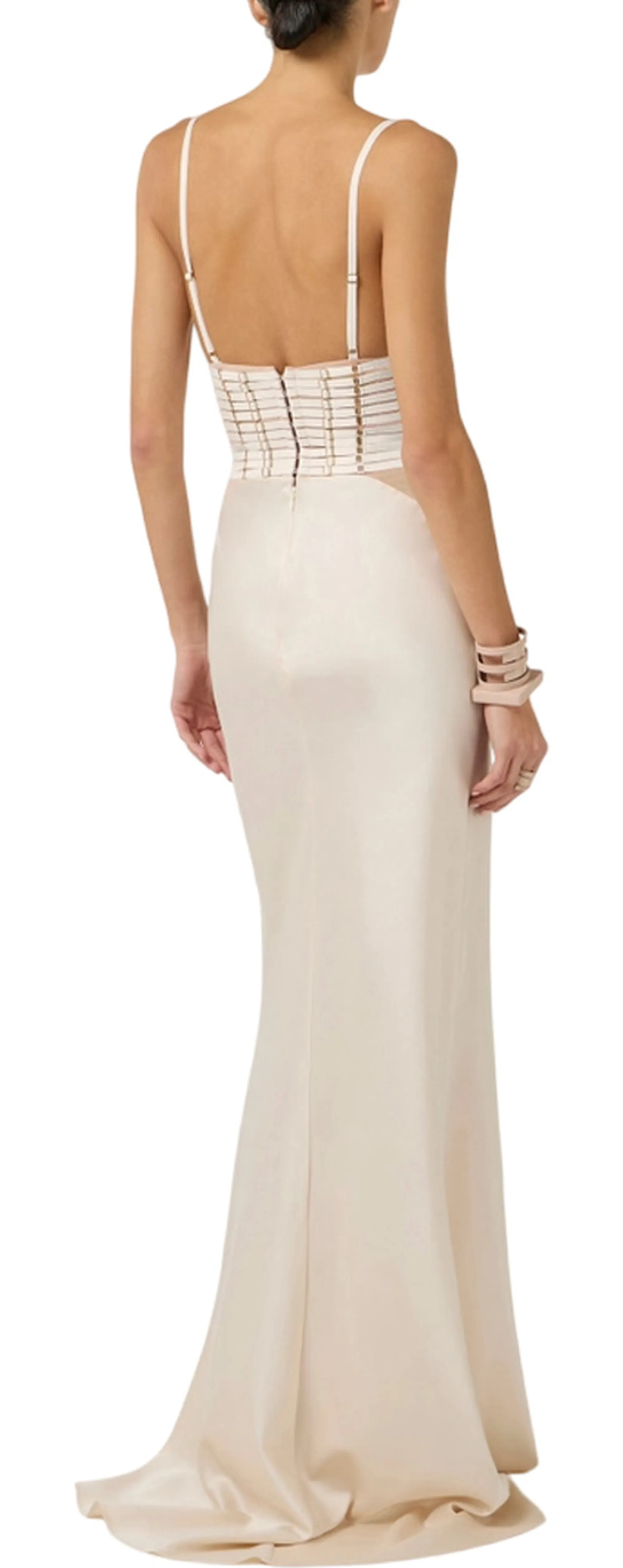 Elisabetta Franchi B'Red Carpet Satin Dress With Elastic Bands' Avena Abr5362E2 178711