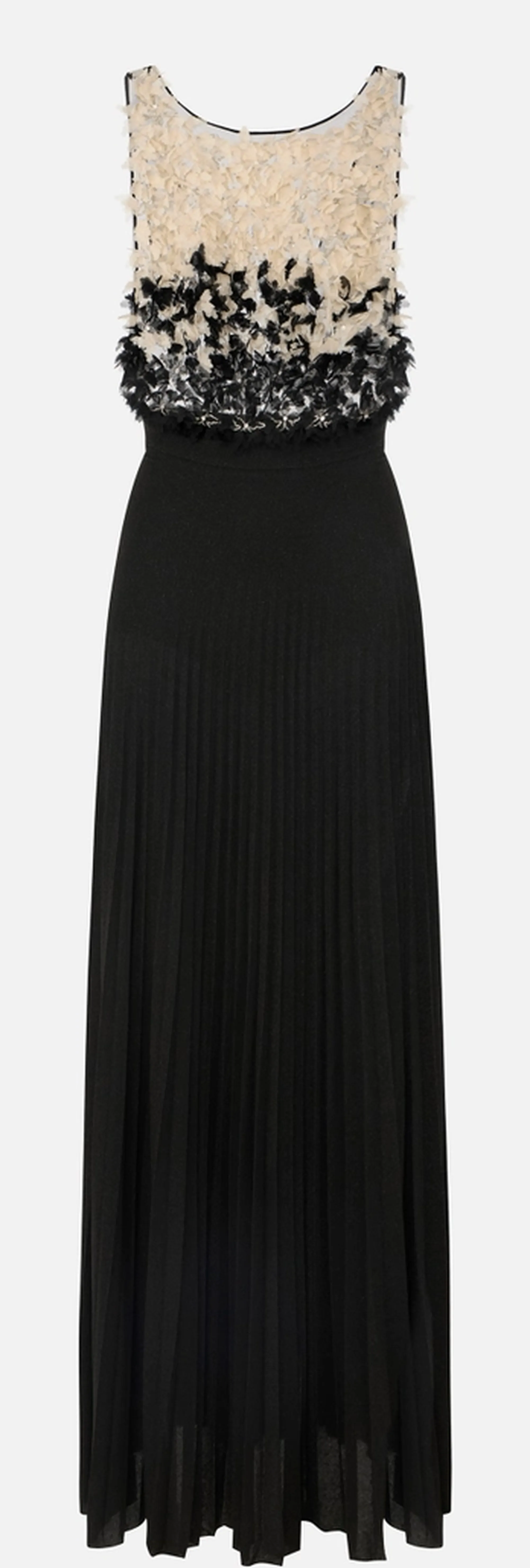 Elisabetta Franchi B'Red Carpet Dress In Tule And Lurex Jersey' Black Abr4462E2 180497