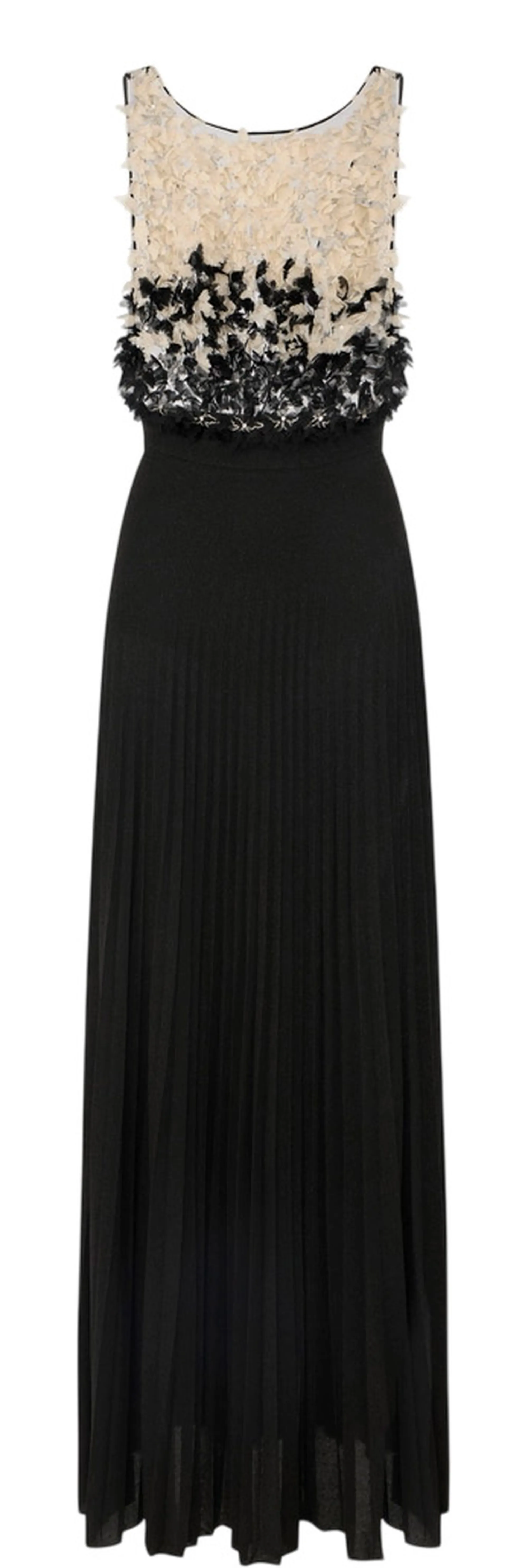 Elisabetta Franchi Abito Red Carpet In Tulle E Jersey Lurex Nero Abr4462E2 180975