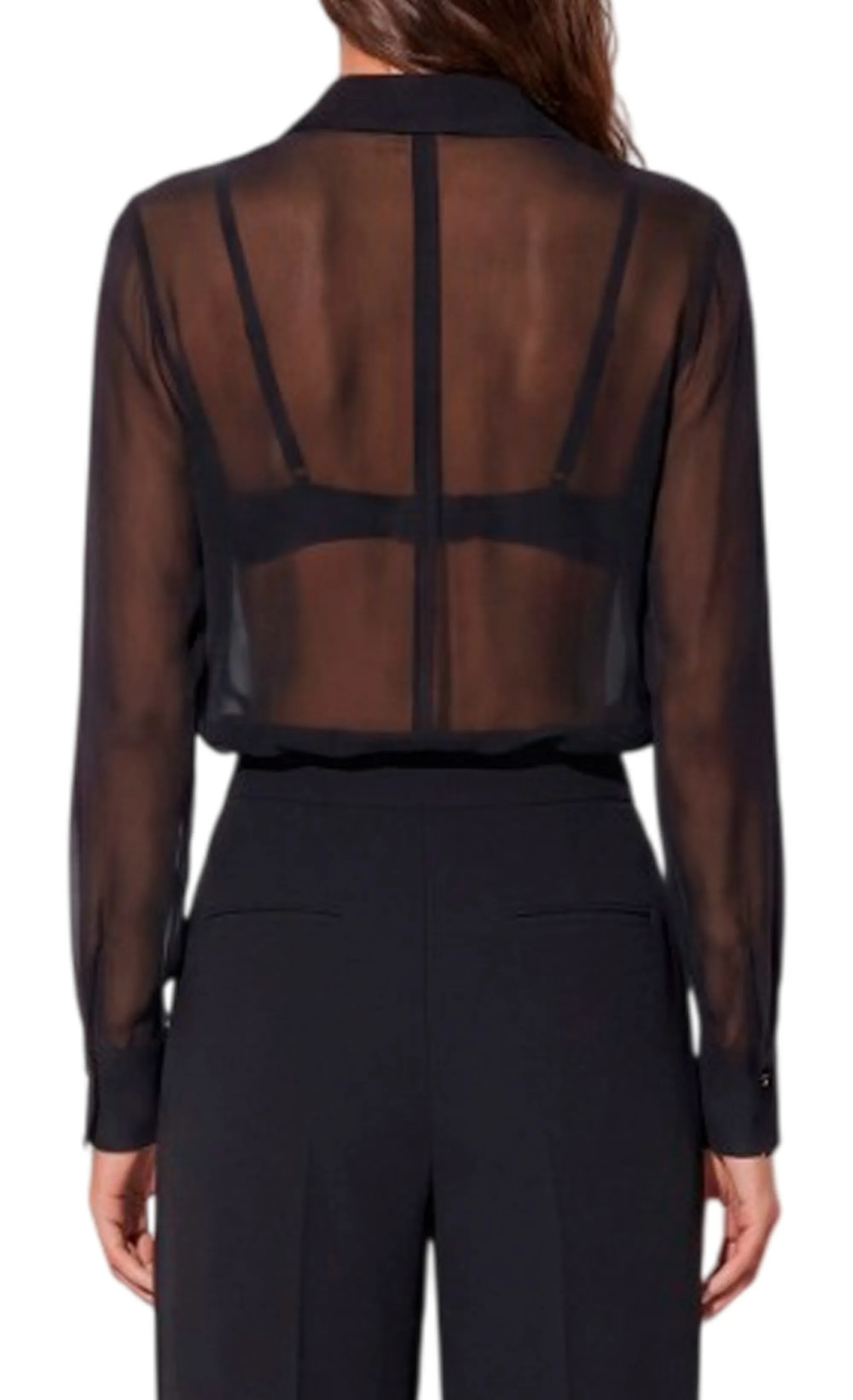 Elisabetta Franchi B'Georgette Bodysuit With Jewel Chain' Black Cb00966E2 185108