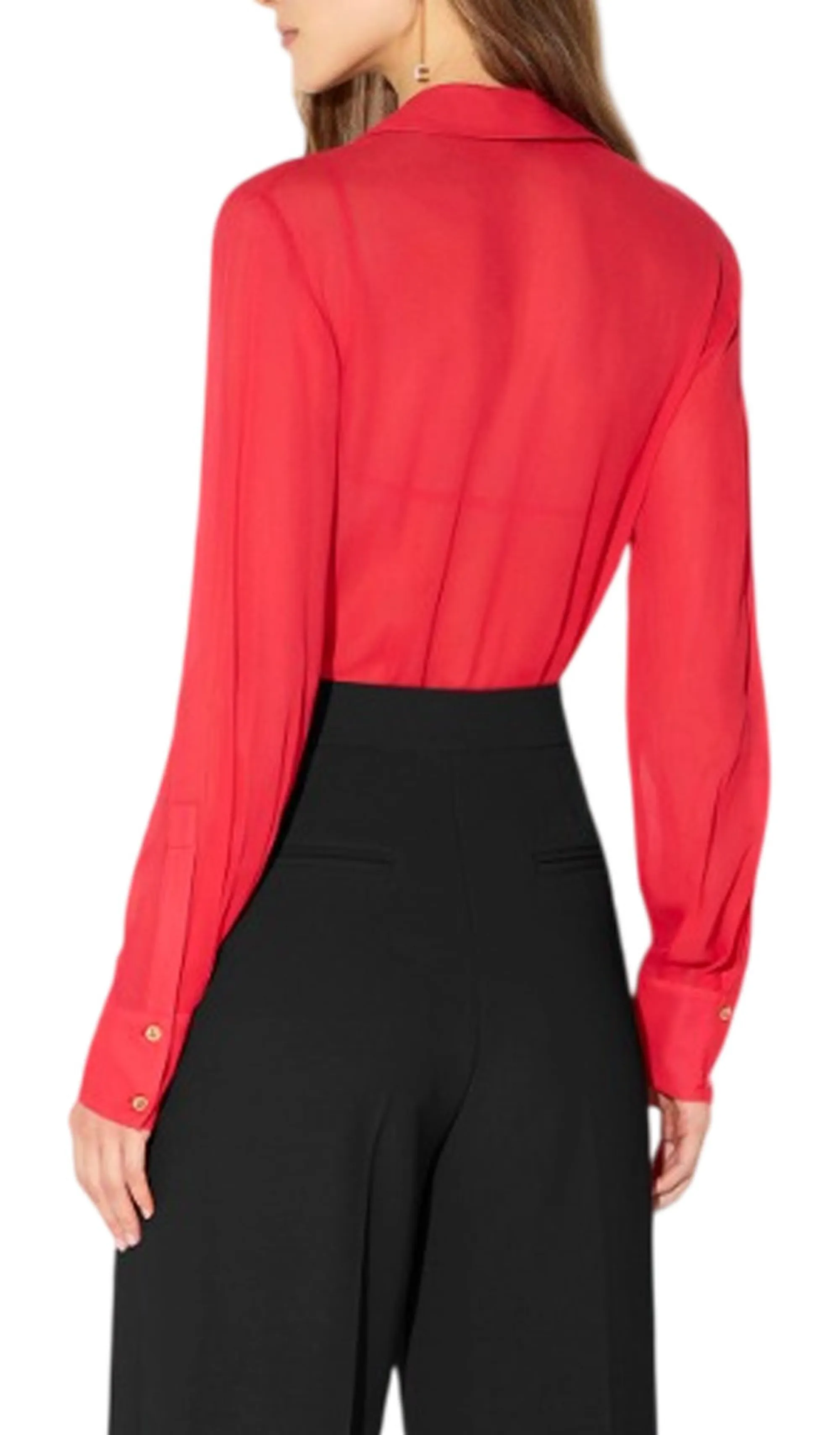 Elisabetta Franchi B'Georgette Bodysuit With Jewel Chain' Red Cb00966E2 185104