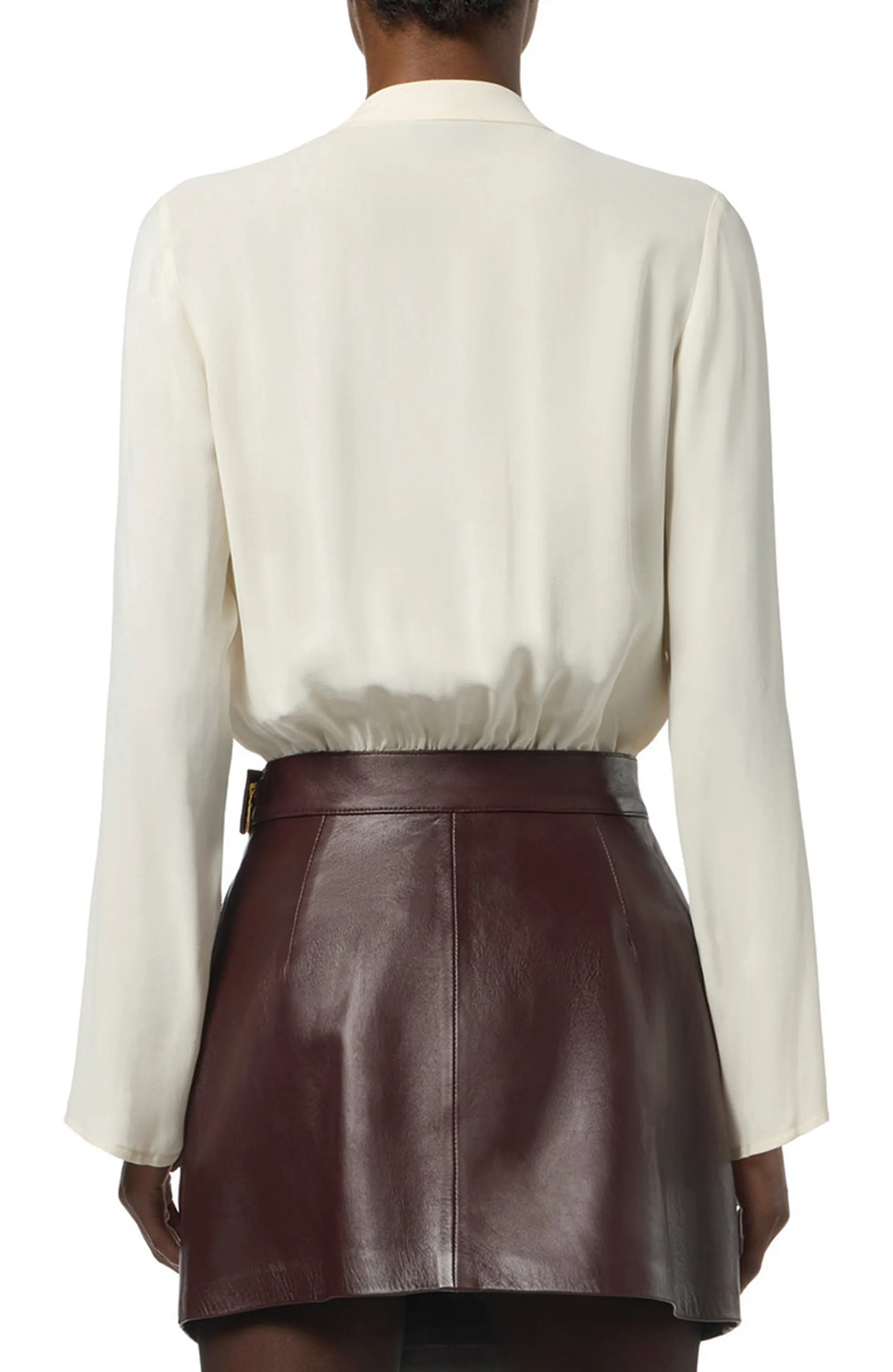 Elisabetta Franchi Body In Georgette Con Dettagli Gioiello Cb00557E2 153698