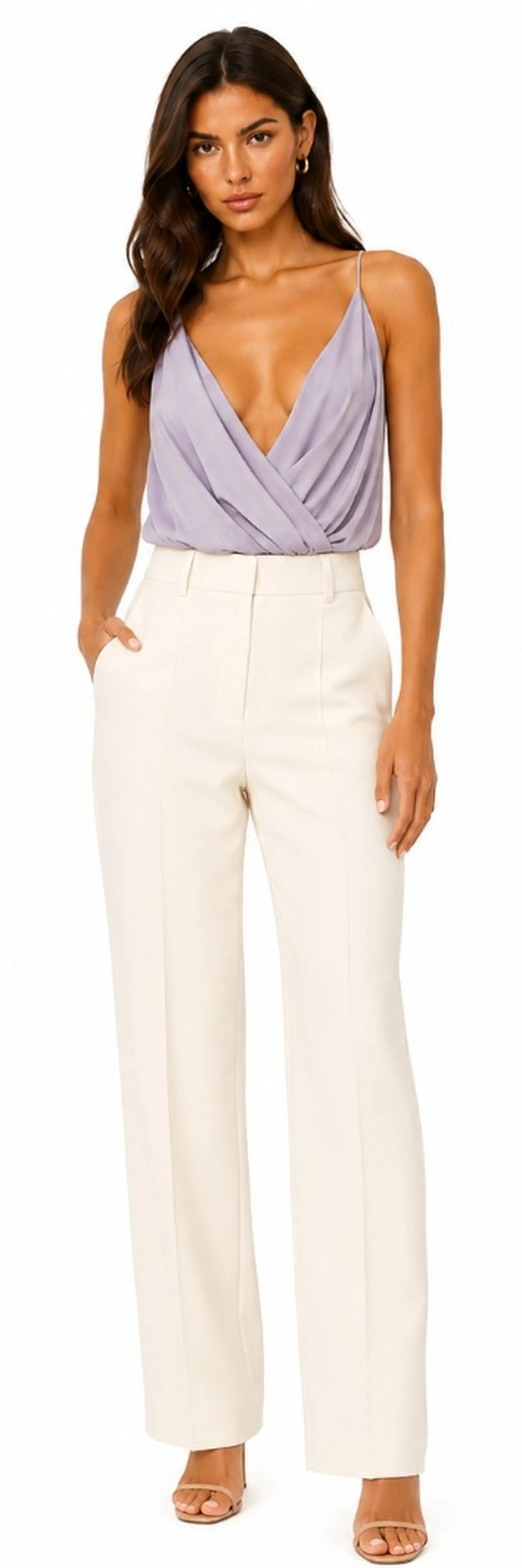 Elisabetta Franchi Body In Georgette Di Viscosa Burro Bo01461E2 184067