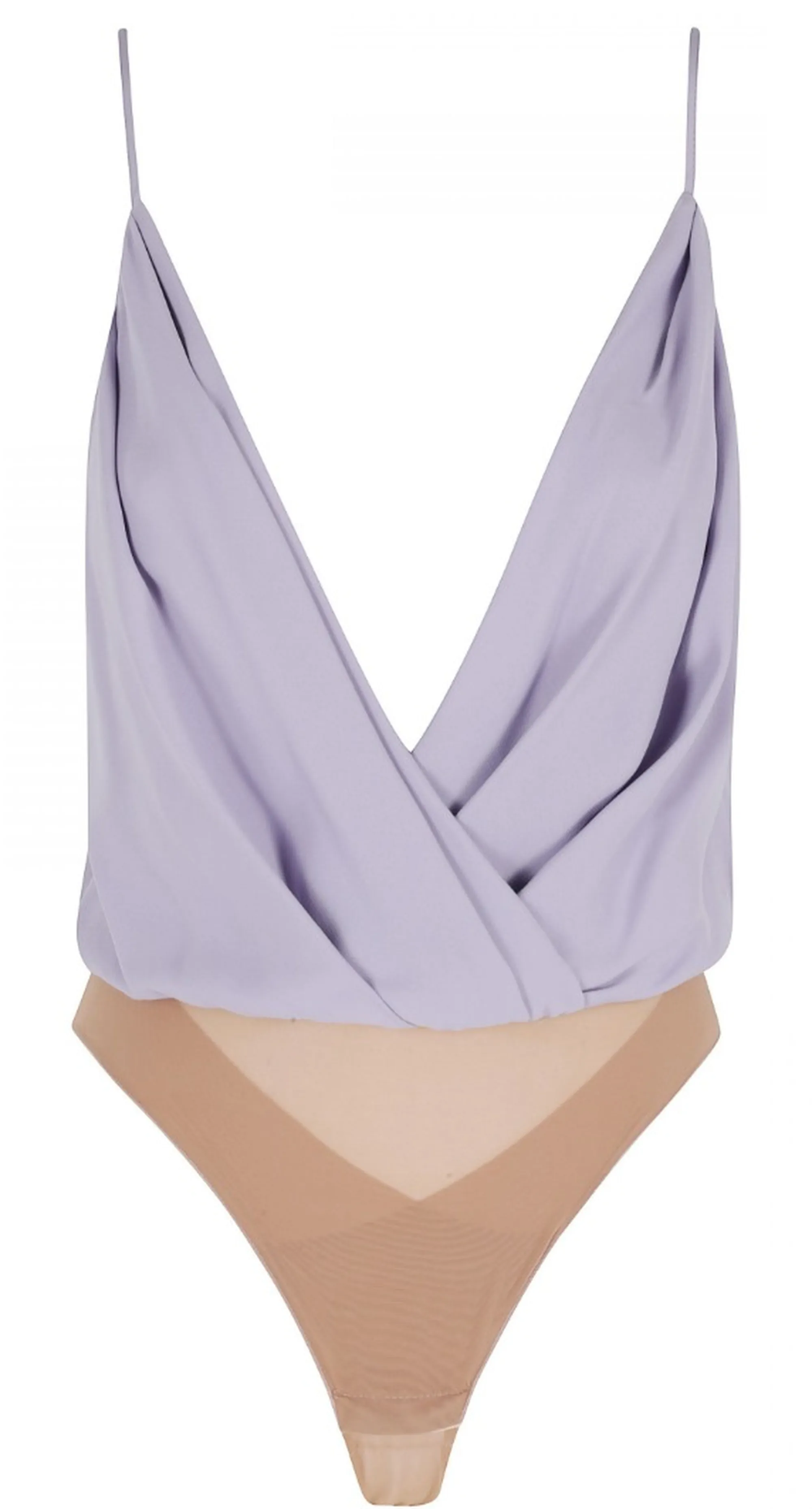 Elisabetta Franchi Body In Georgette Di Viscosa Lilla Bo01461E2 171449