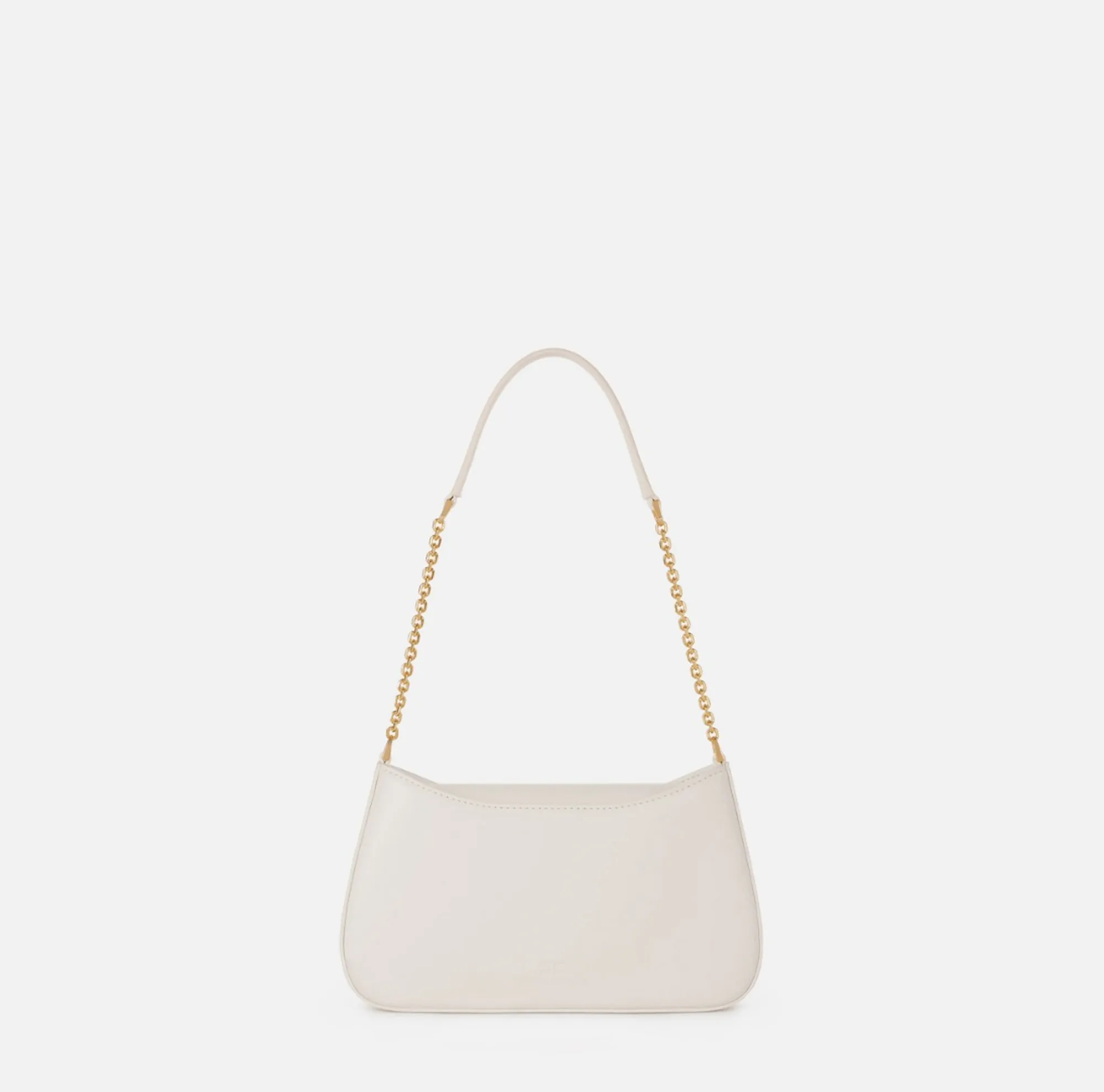 Elisabetta Franchi Borsa A Spalla Con Dettaglio Logo Avorio Bs93A61E2 172169