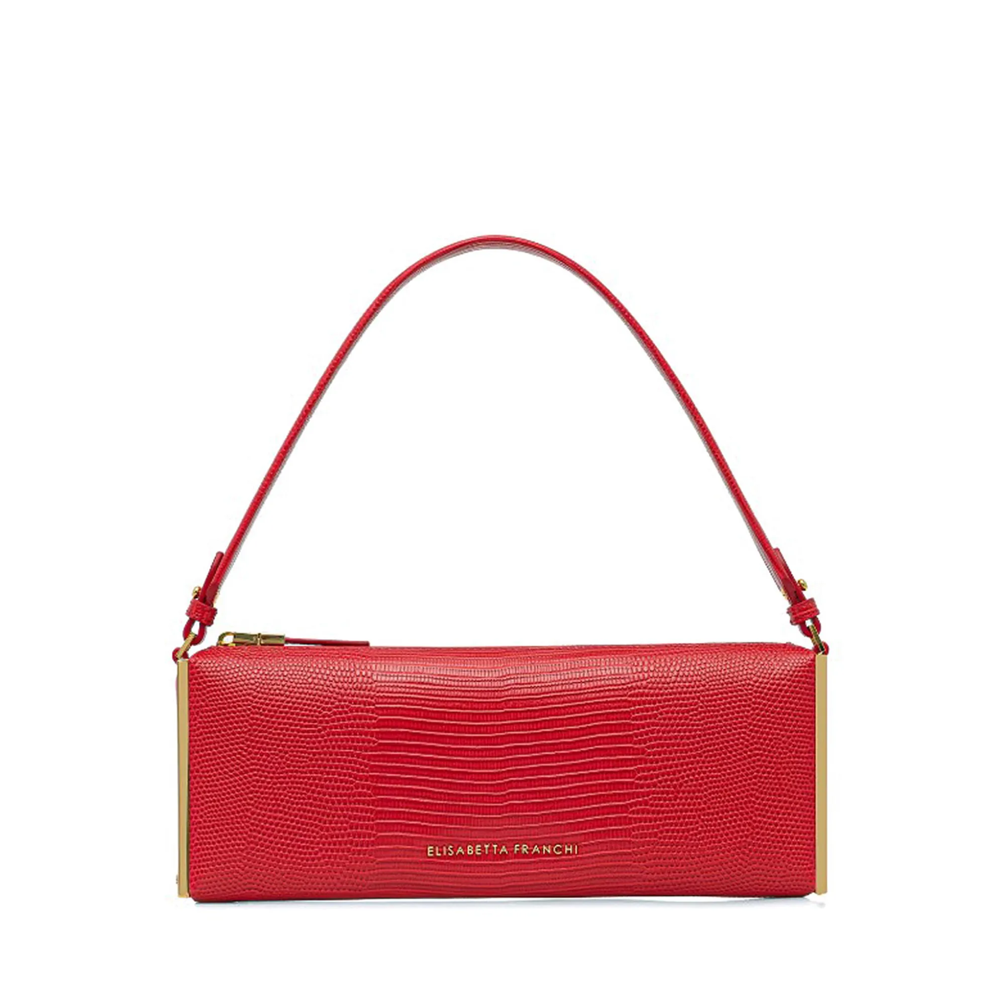 Elisabetta Franchi B'Lizard Print Shoulder Bag' Red Bs15A66E2 184815