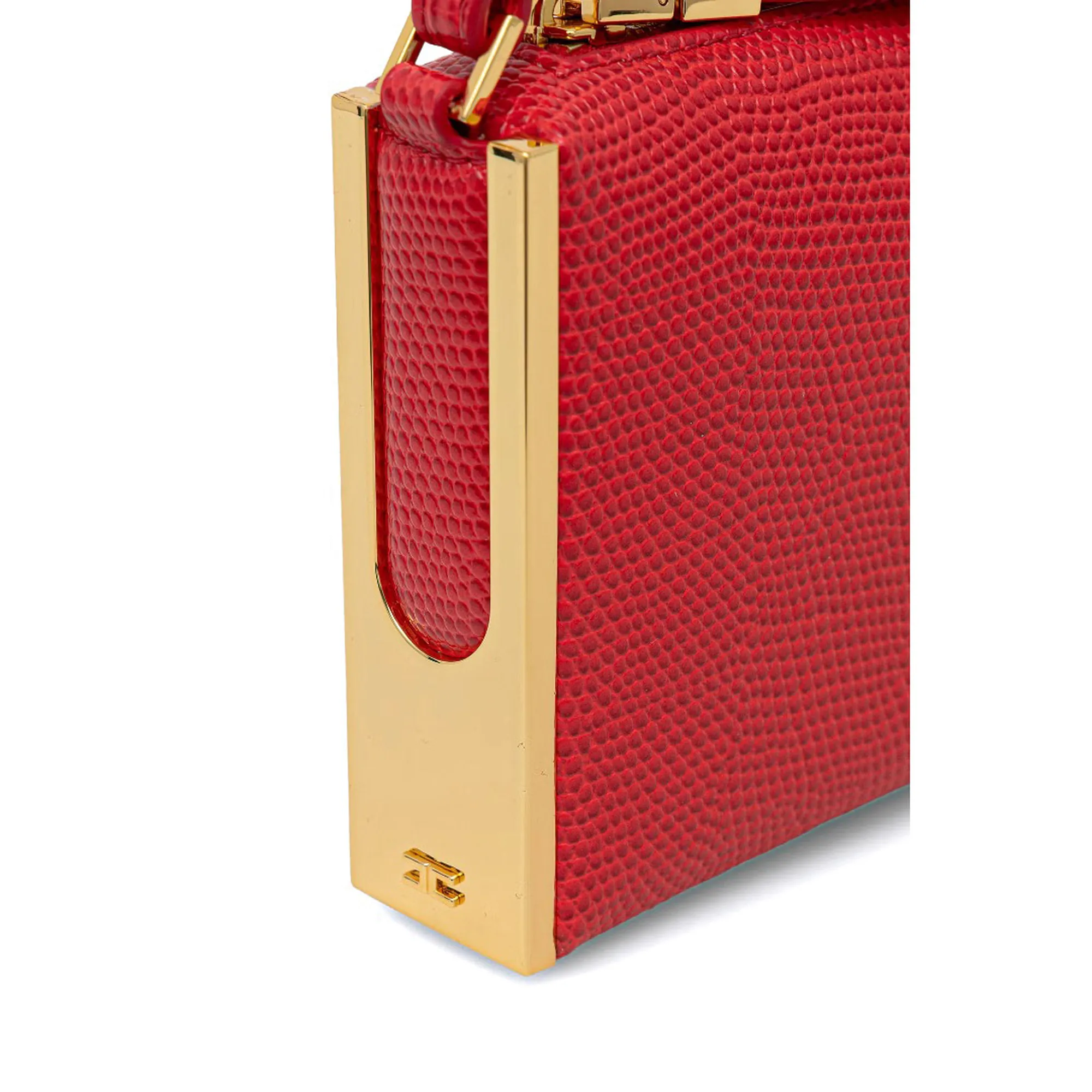 Elisabetta Franchi B'Lizard Print Shoulder Bag' Red Bs15A66E2 184818