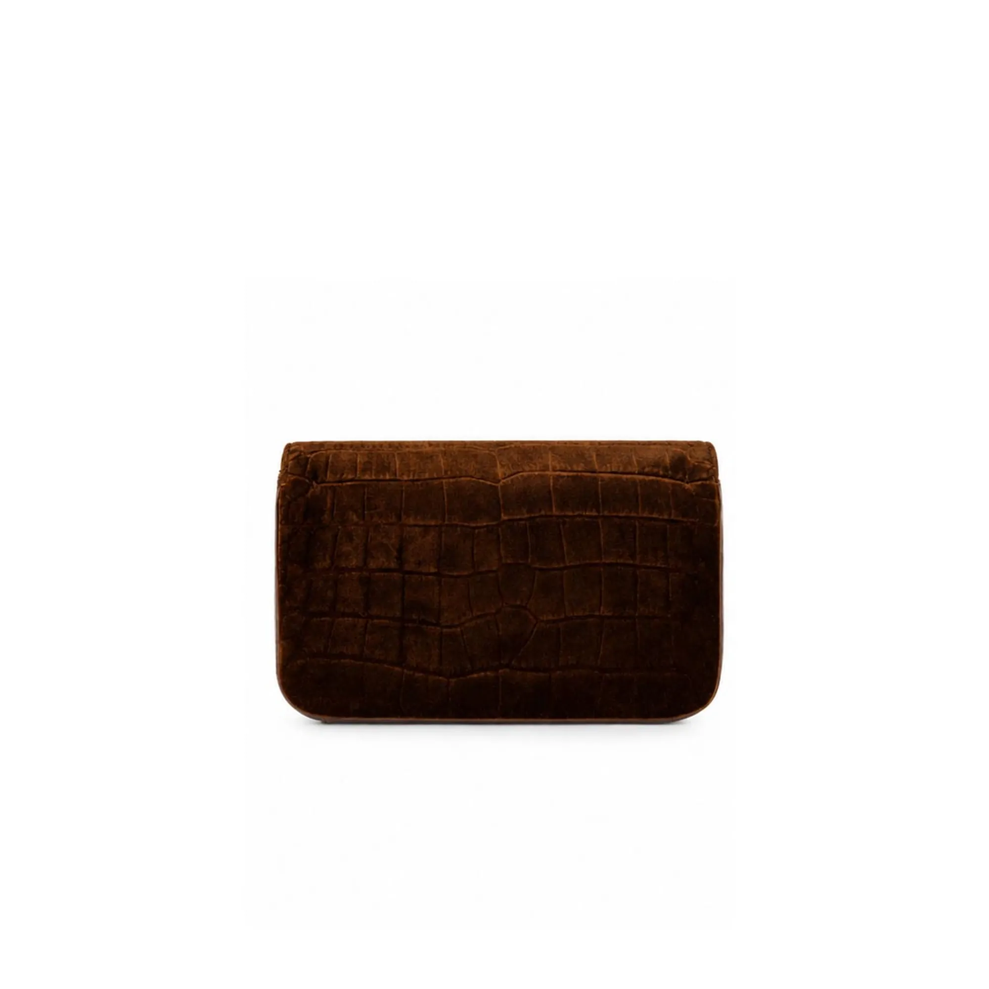 Elisabetta Franchi B'Velvet Shoulder Bag With Crocodile Print' Amber Bs20A67E2 188314