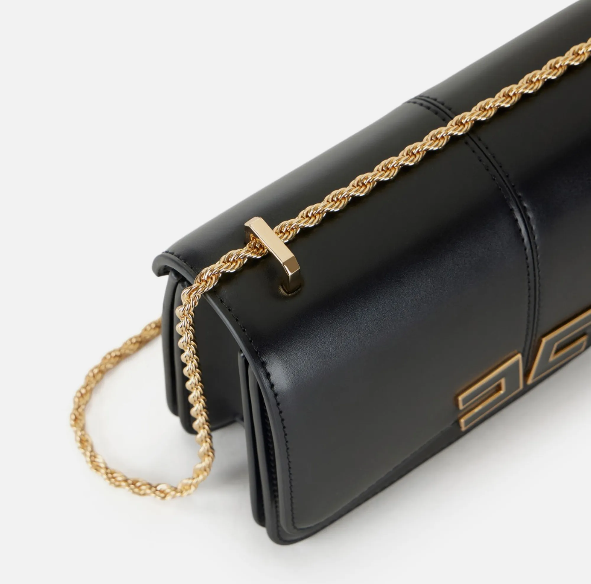 Elisabetta Franchi Borsa A Tracolla Con Dettaglio Logo Nero Bs91A61E2 172148