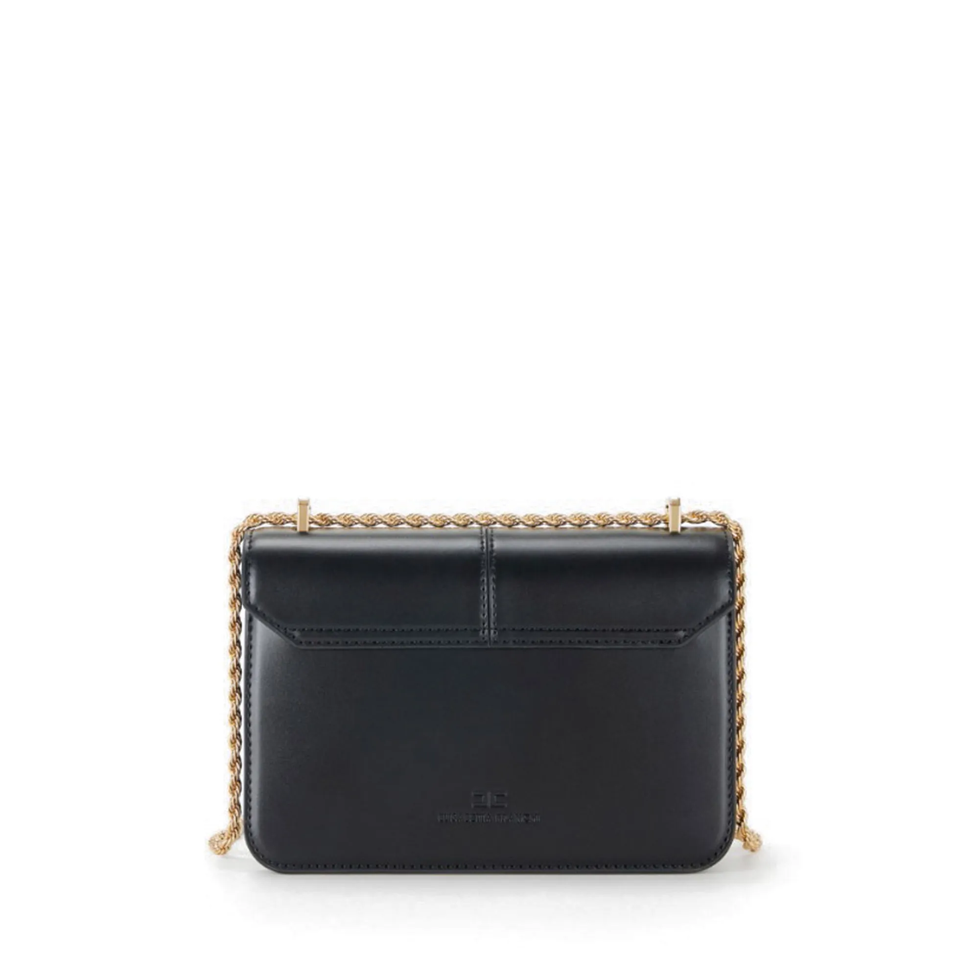 Elisabetta Franchi Borsa A Tracolla Con Dettaglio Logo Nero Bs91A61E2 179856