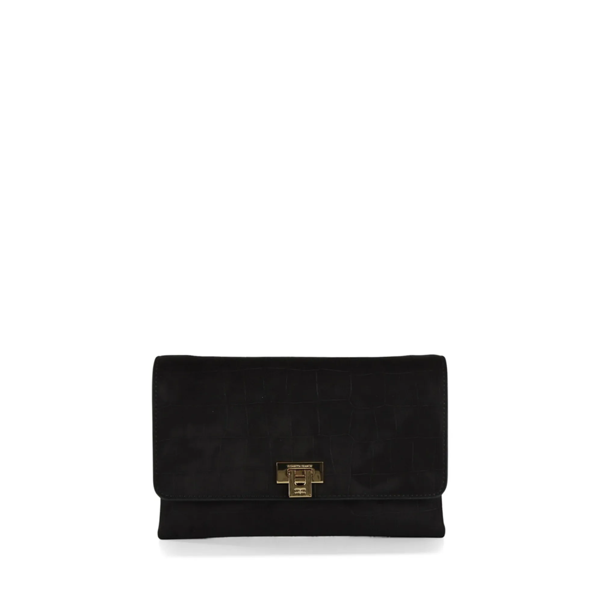 Elisabetta Franchi Borsa A Tracolla In Suede Nero Bs64A61E2 183589