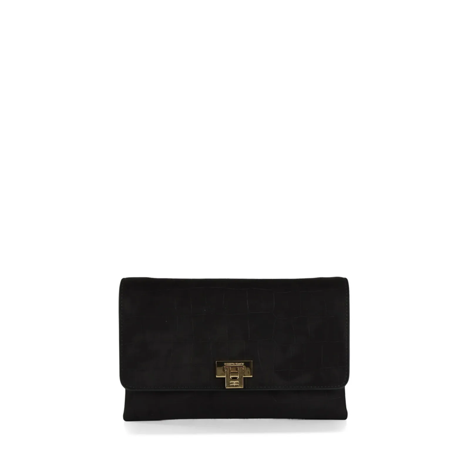 Elisabetta Franchi Borsa A Tracolla In Suede Nero Bs64A61E2 183589