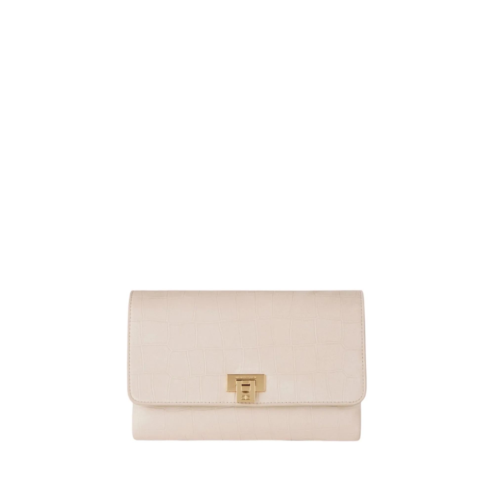 Elisabetta Franchi Borsa A Tracolla In Suede Vaniglia Bs64A61E2 183594