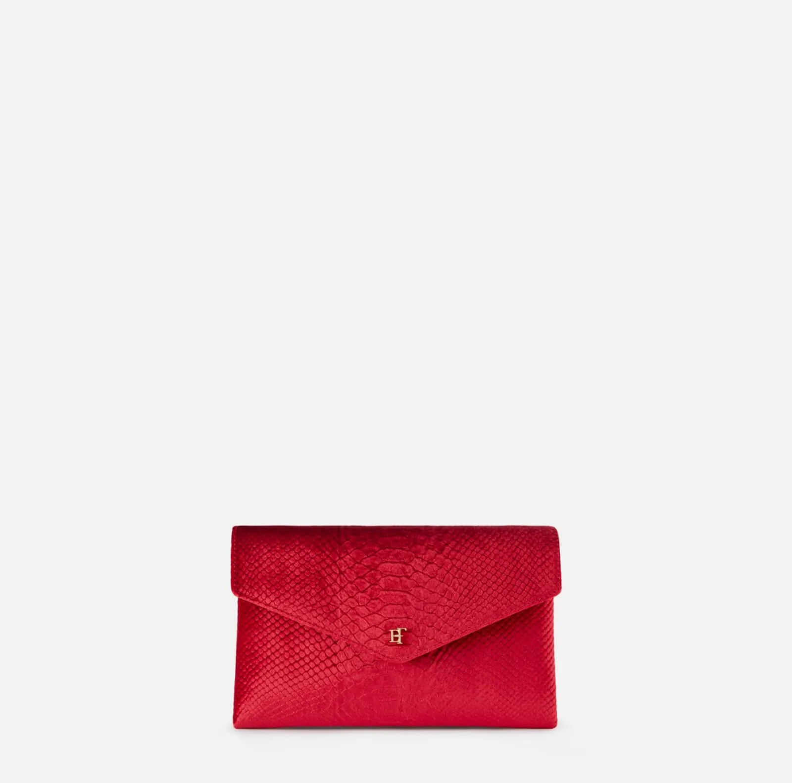 Elisabetta Franchi Borsa A Tracolla In Velluto Con Stampa Coccodrillo Media Rosso Bs27A67E2 188323