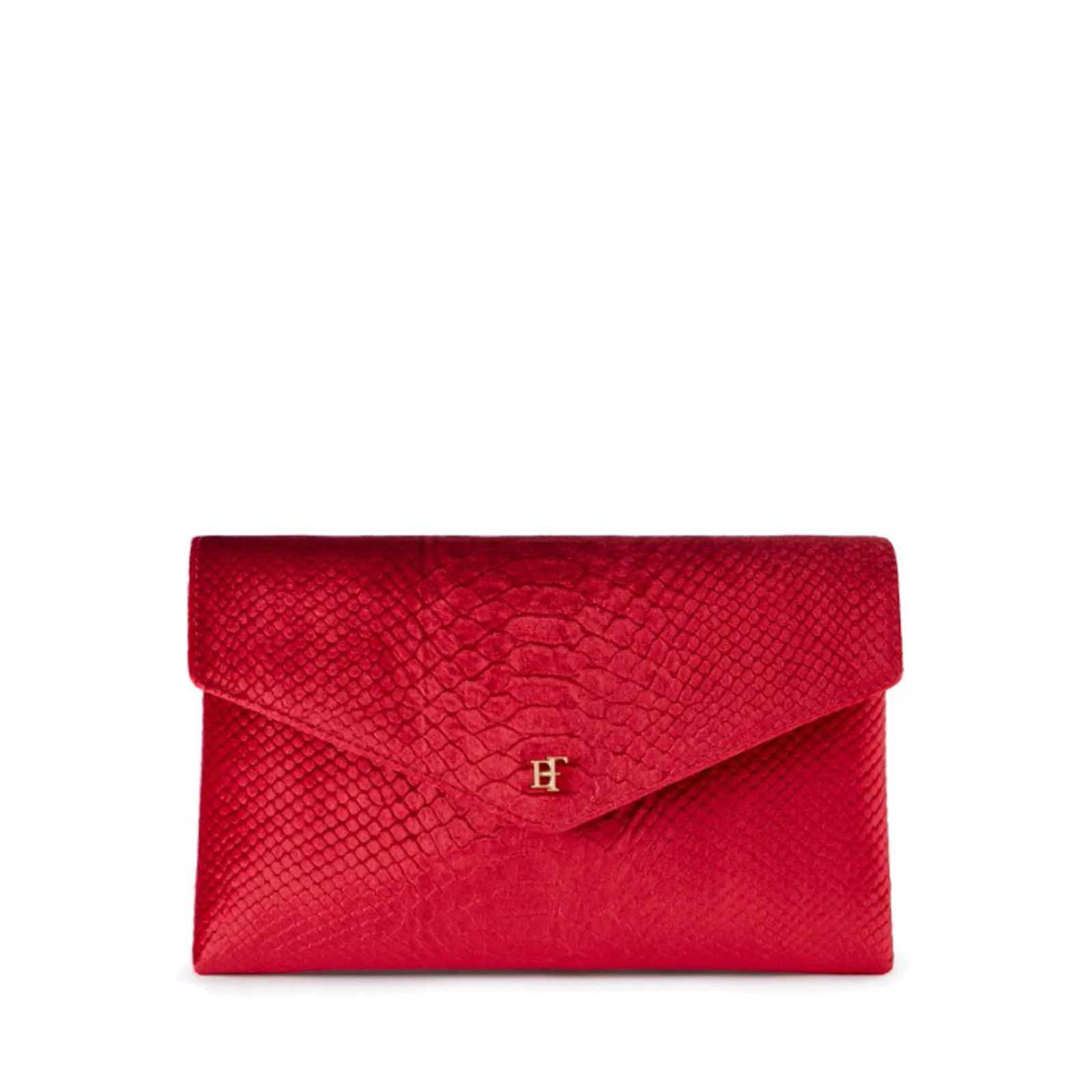 Elisabetta Franchi Borsa A Tracolla In Velluto Con Stampa Coccodrillo Media Rosso Bs27A67E2 189634