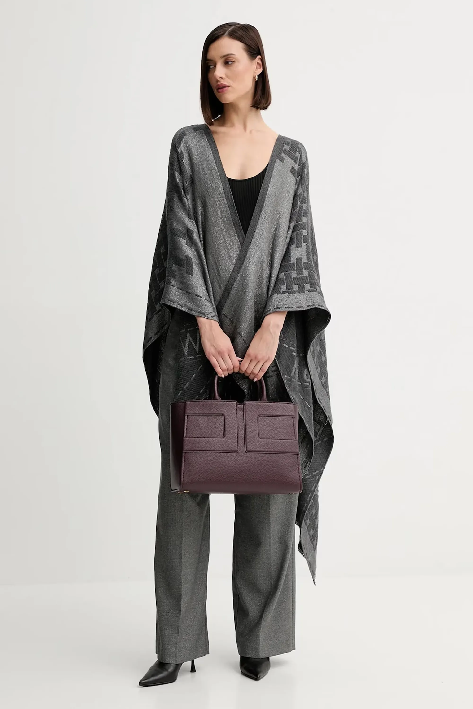 Elisabetta Franchi B'Bag With Embossed Logo' Merlot Bs34A56E2 153220