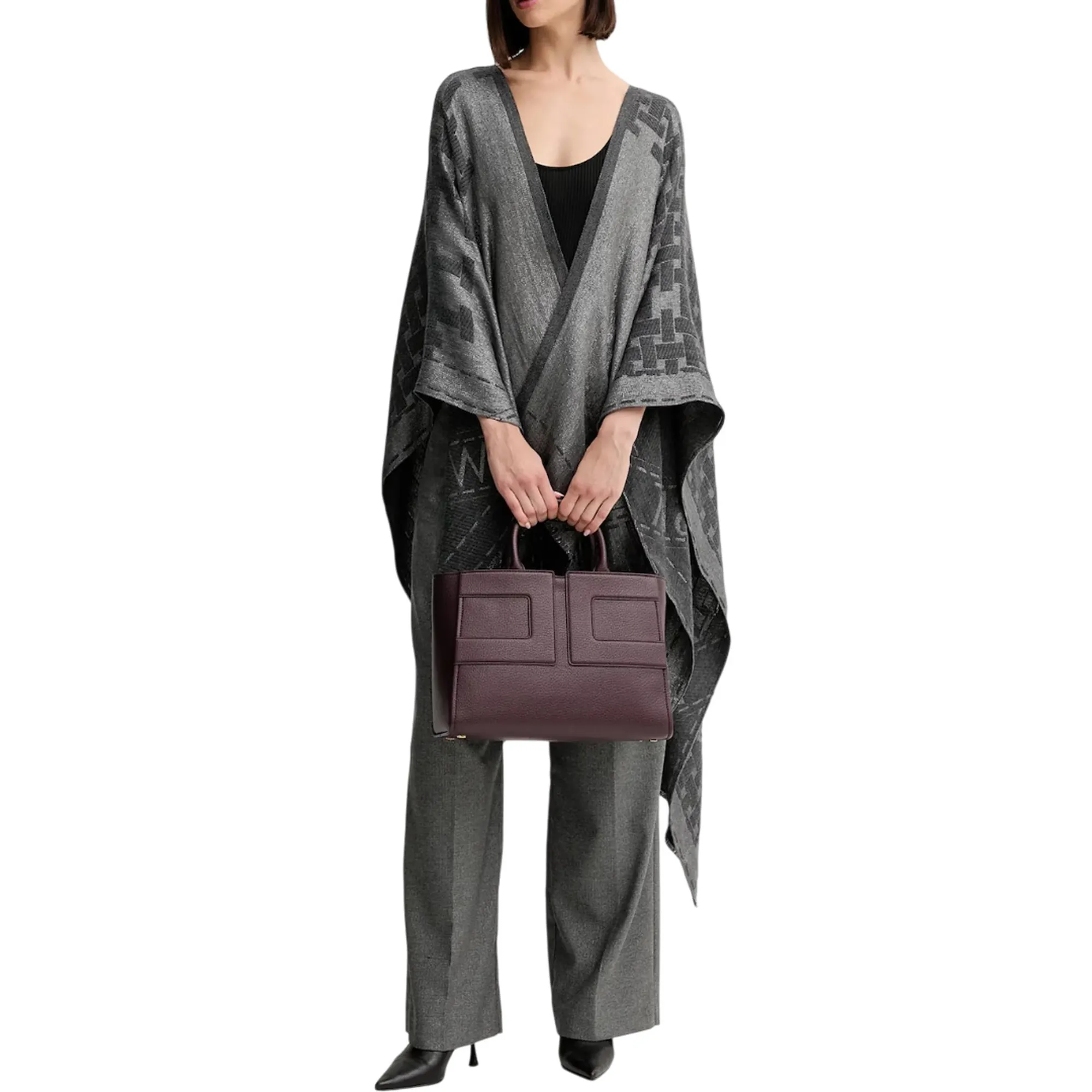Elisabetta Franchi B'Bag With Embossed Logo' Merlot Bs34A56E2 153861