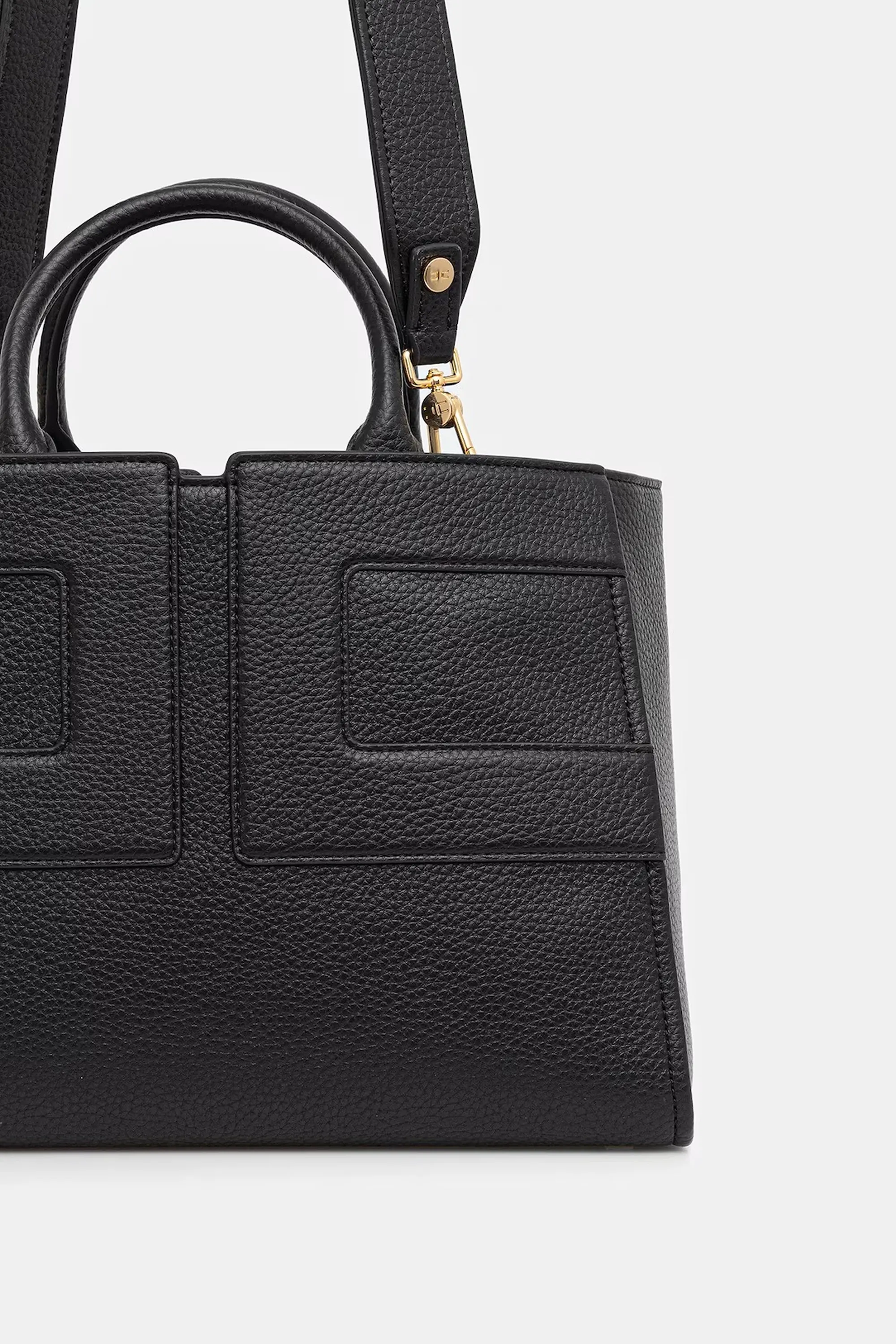 Elisabetta Franchi B'Bag With Embossed Logo' Black Bs34A56E2 153226