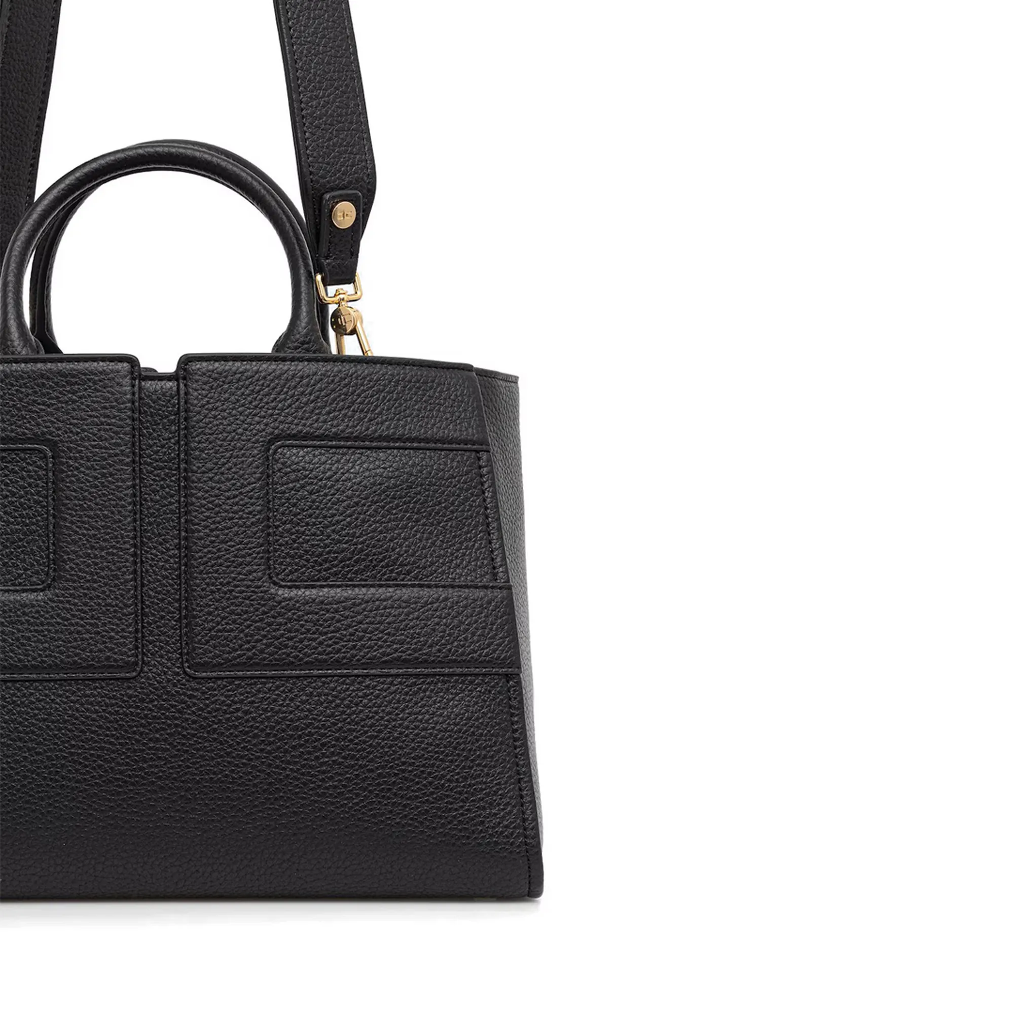 Elisabetta Franchi B'Bag With Embossed Logo' Black Bs34A56E2 153869
