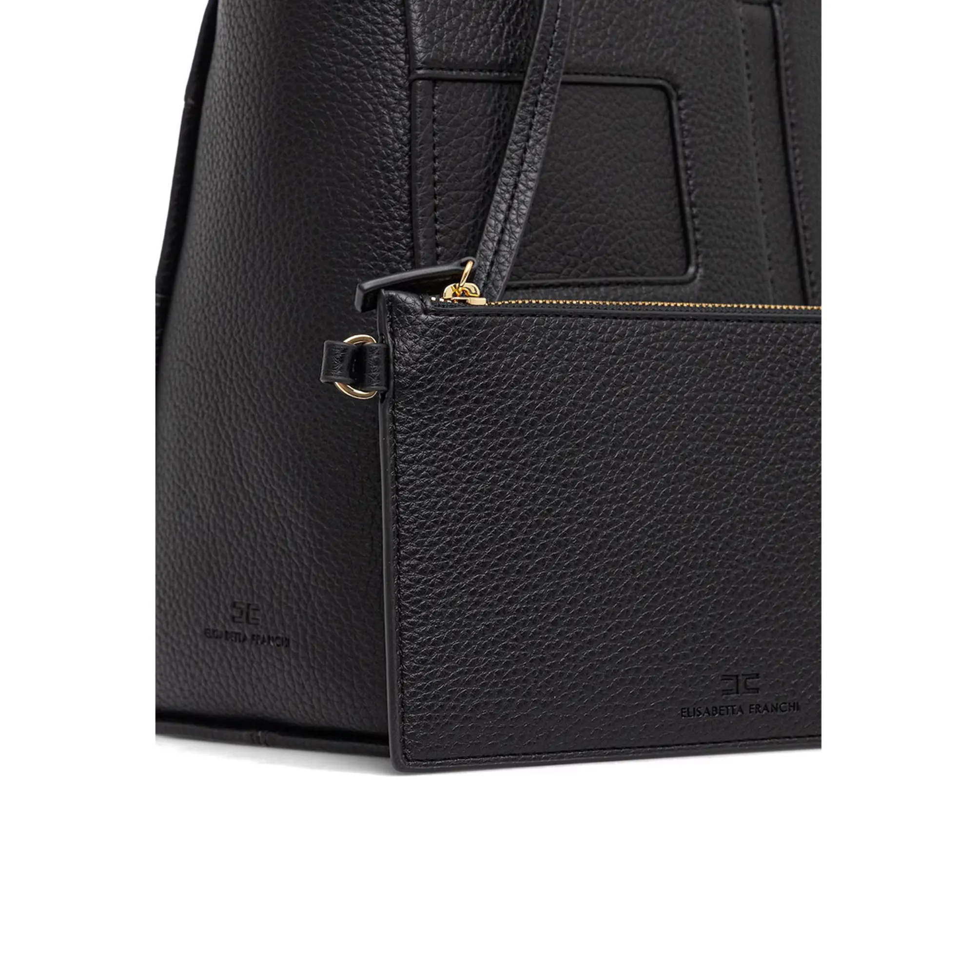Elisabetta Franchi B'Bag With Embossed Logo' Black Bs34A56E2 153871