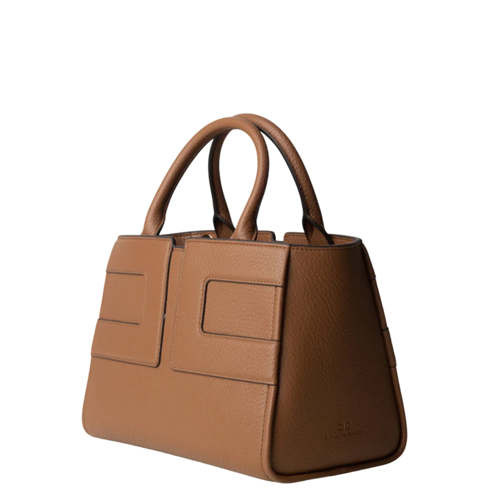 Elisabetta Franchi B'Bag With Maxi Logo And Internal Pouch' Brown Sugar Bs35A56E2 153853