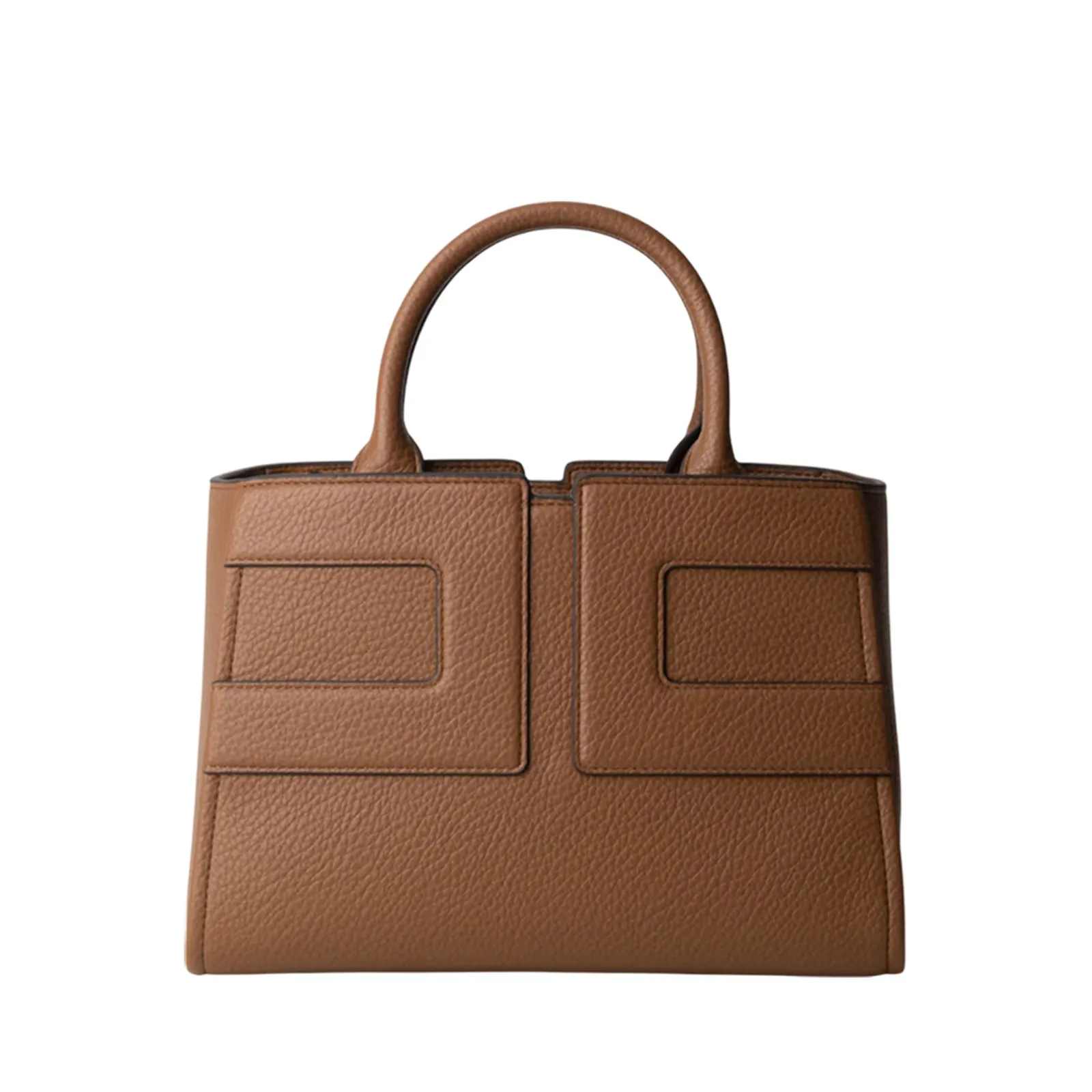 Elisabetta Franchi Borsa Con Maxi Logo  E Pochette Interna Brown Sugar Bs35A56E2 153855