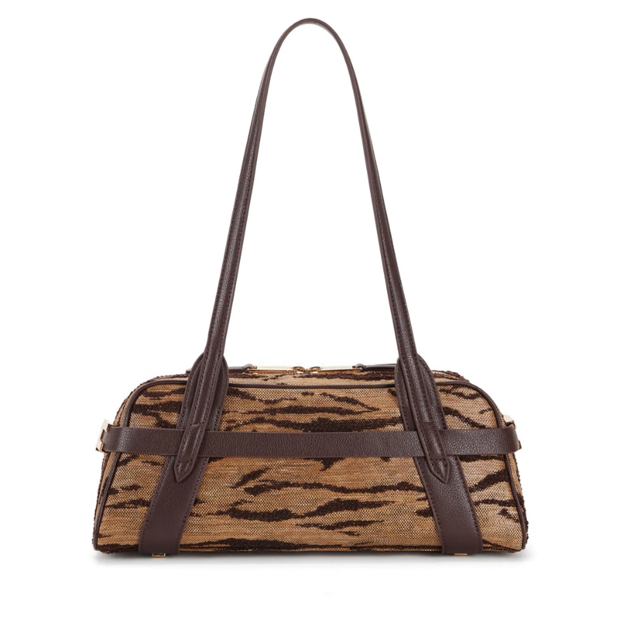 Elisabetta Franchi B'Tiger Print Bag' Camel Bs11A62E2 181466