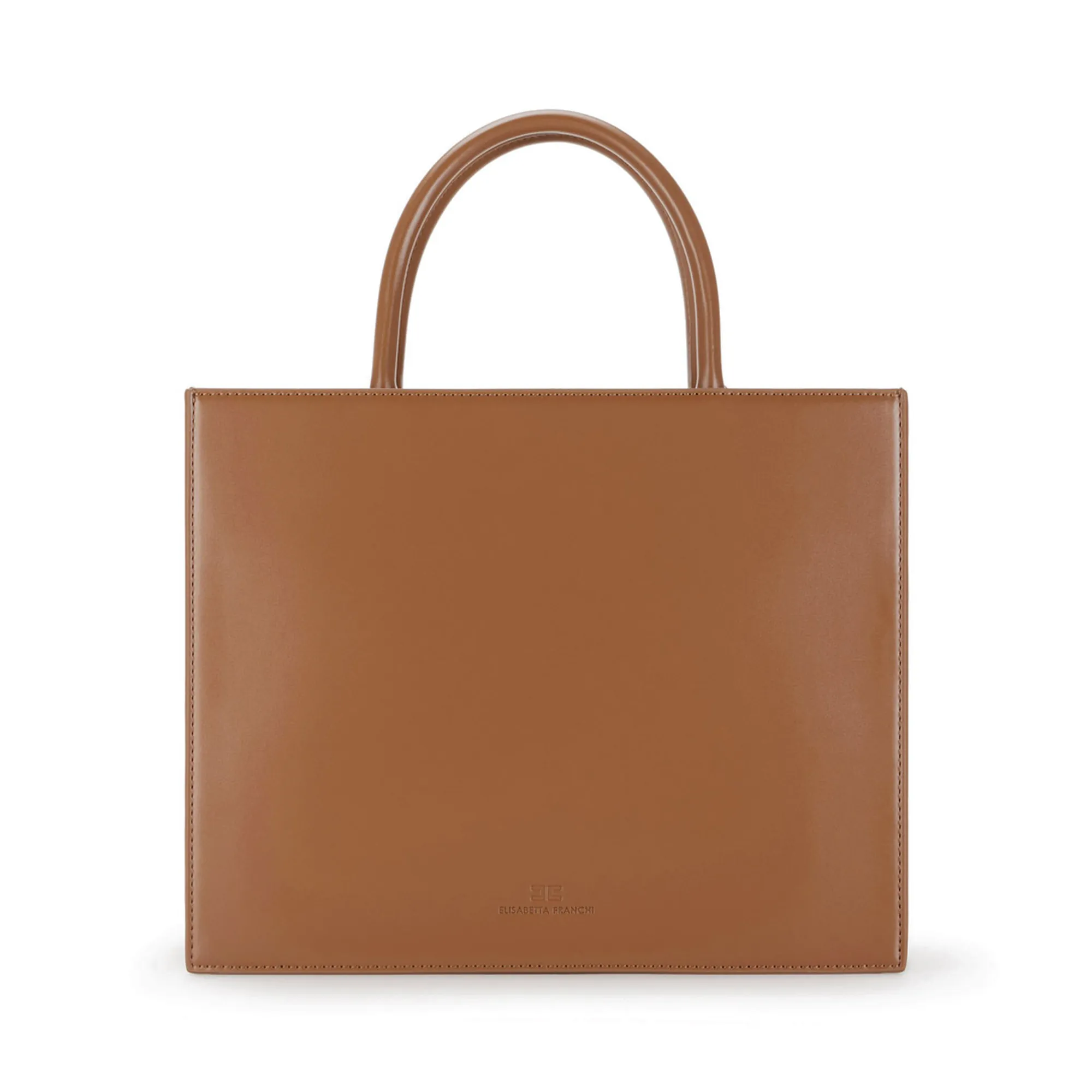 Elisabetta Franchi B'Large Bag With Logo' Brown Sugar Bs32A56E2 153912