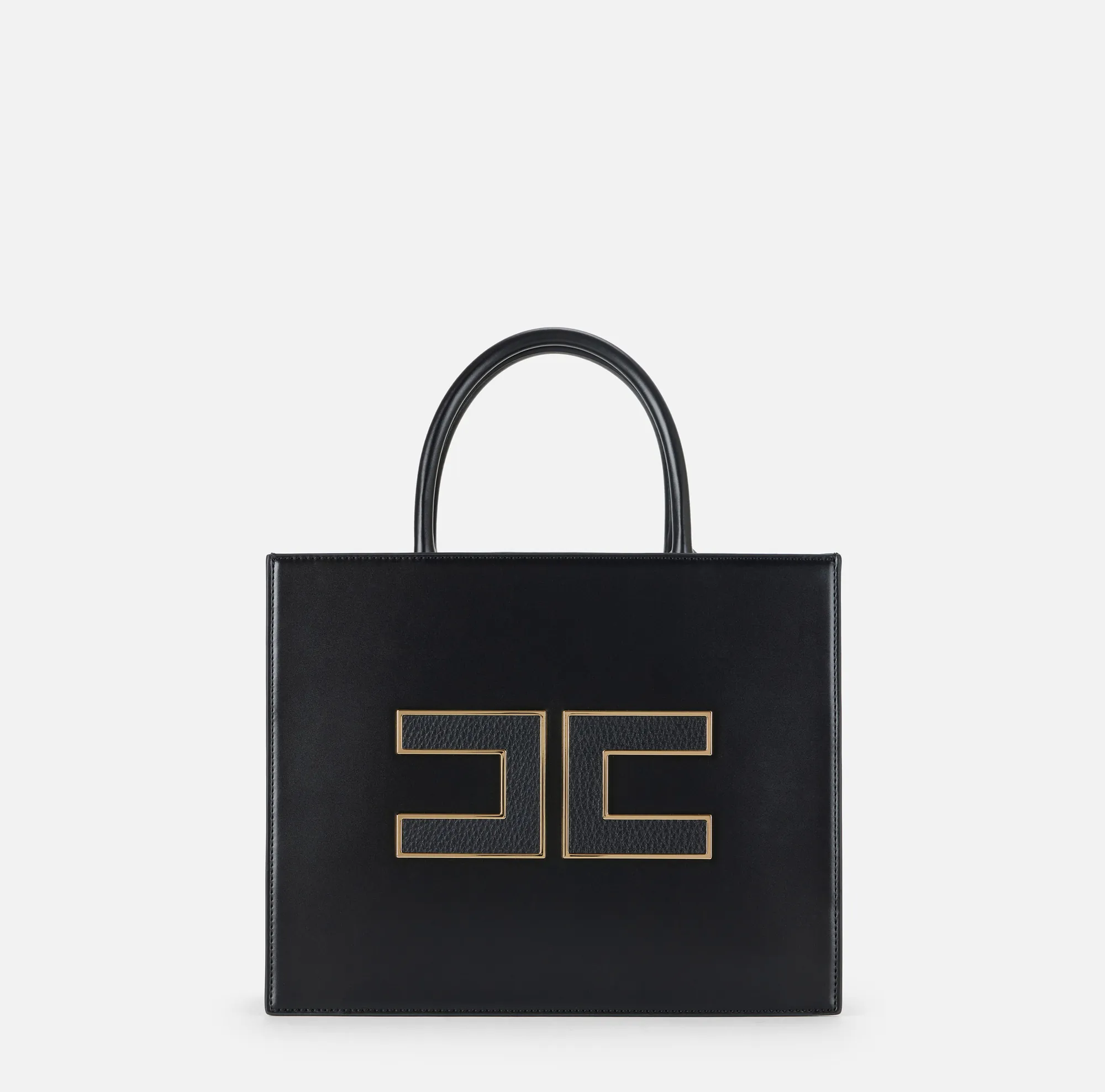 Elisabetta Franchi B'Large Bag With Logo' Black Bs32A56E2 153046