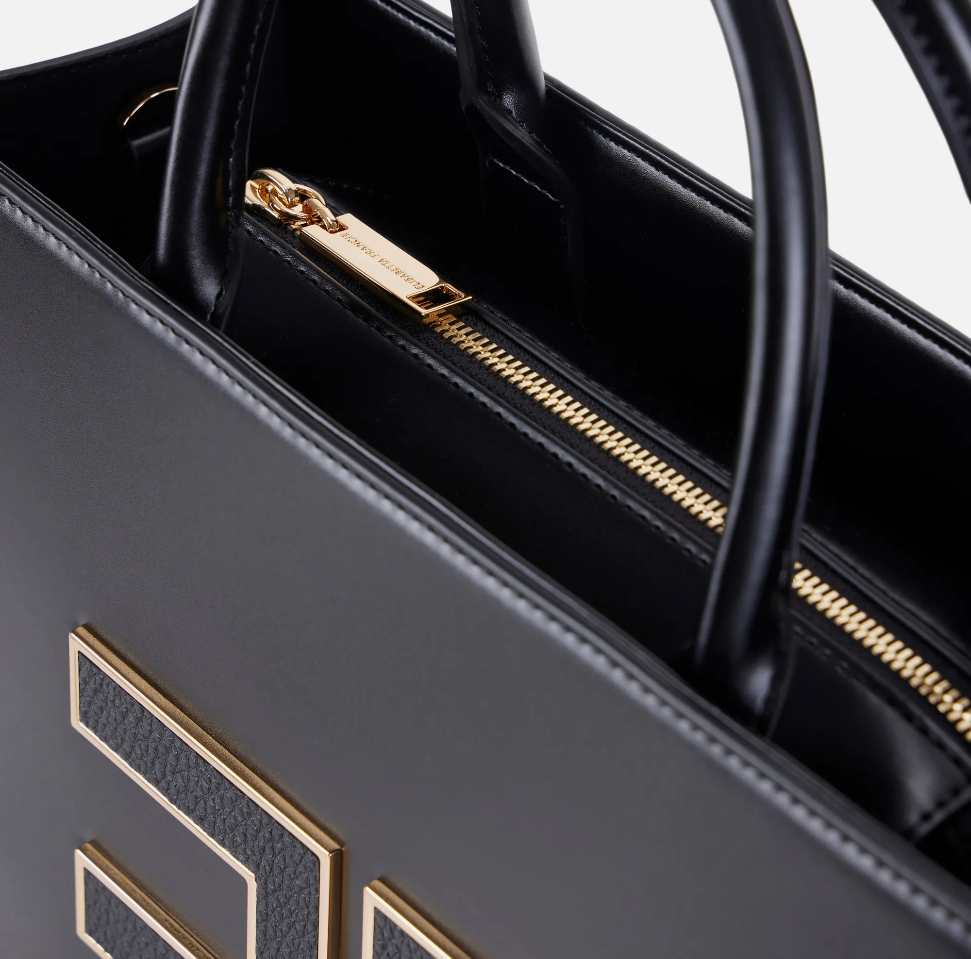 Elisabetta Franchi B'Large Bag With Logo' Black Bs32A56E2 153047