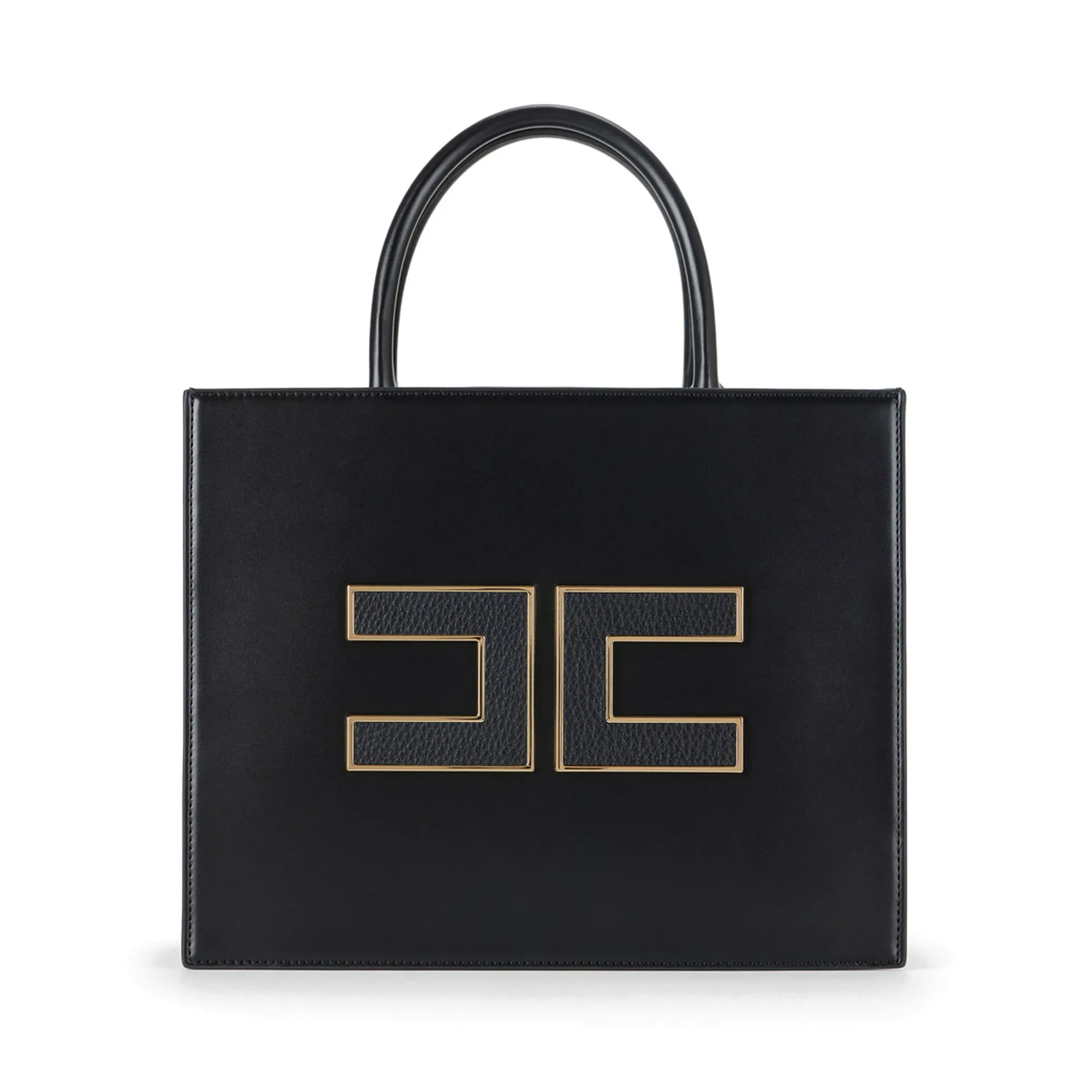 Elisabetta Franchi B'Large Bag With Logo' Black Bs32A56E2 153909