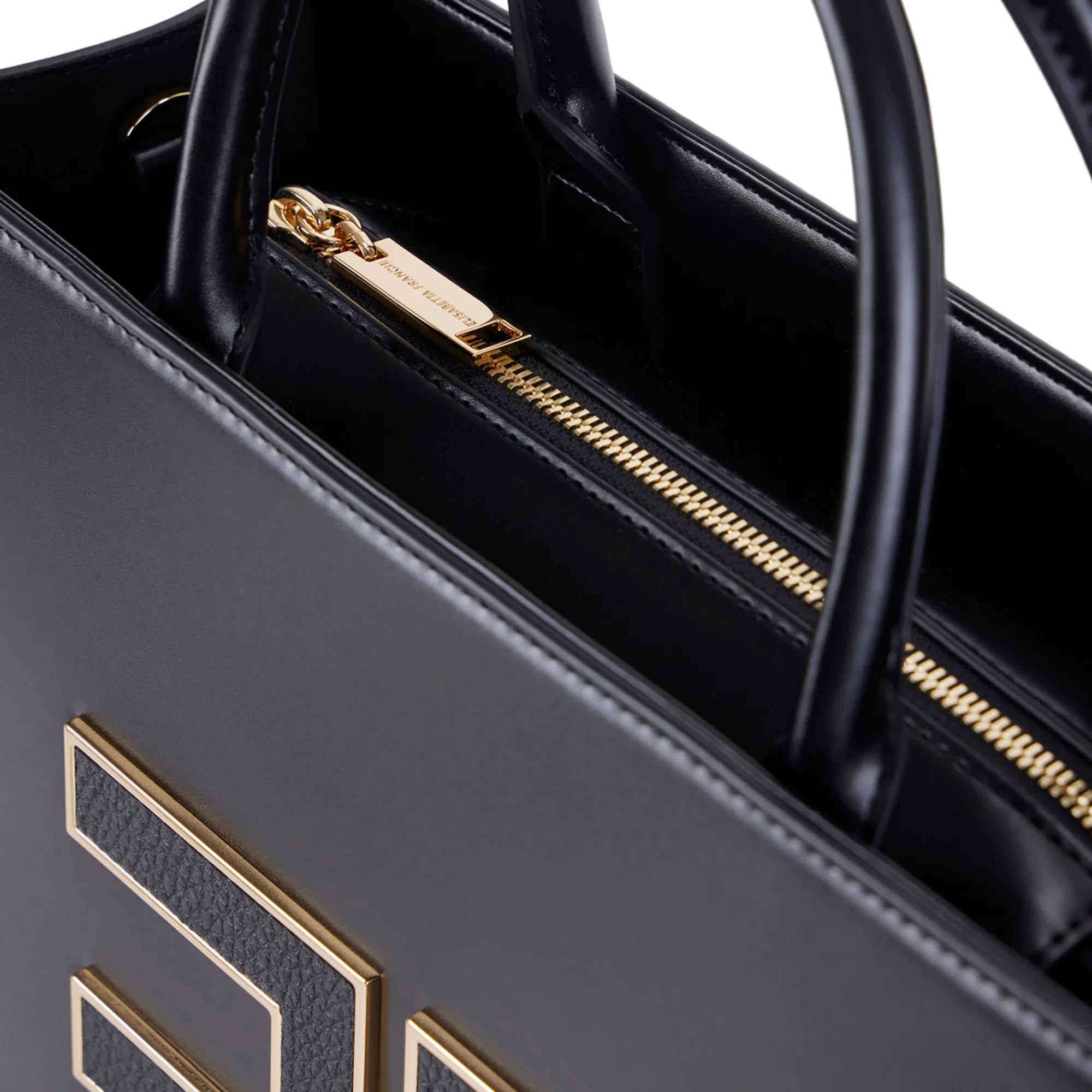 Elisabetta Franchi B'Large Bag With Logo' Black Bs32A56E2 153910