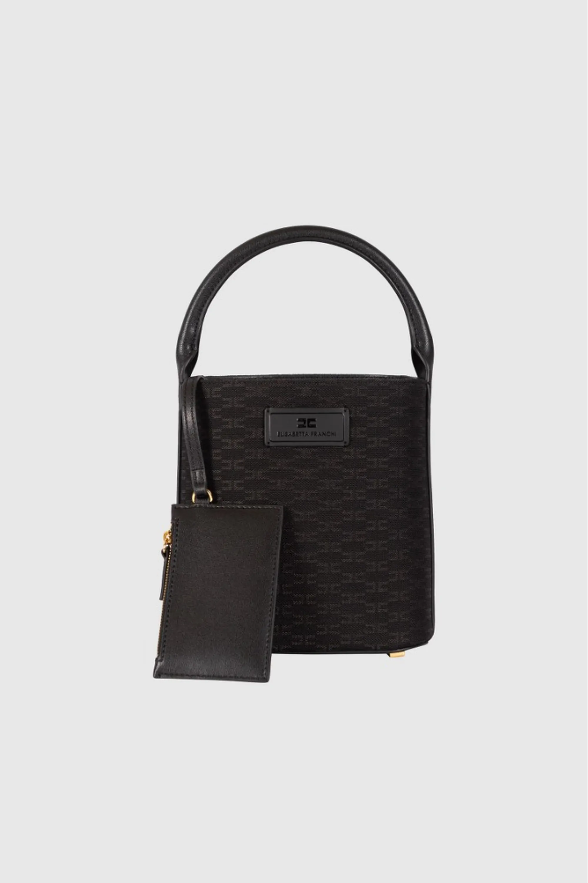 Elisabetta Franchi Borsa In Tessuto Con Tracolla Removibile Nero Bs02A66E2 184433