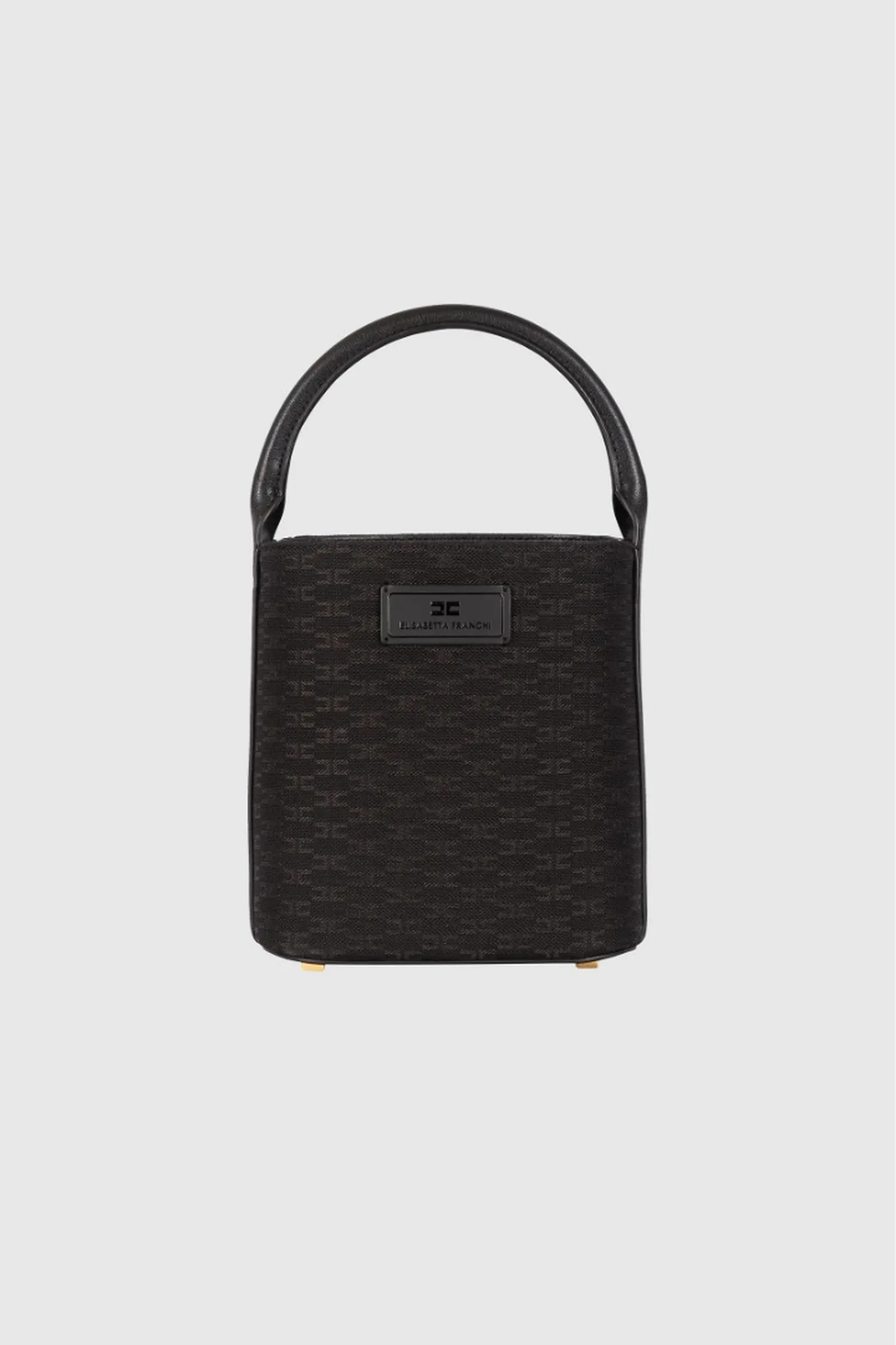 Elisabetta Franchi Borsa In Tessuto Con Tracolla Removibile Nero Bs02A66E2 184434