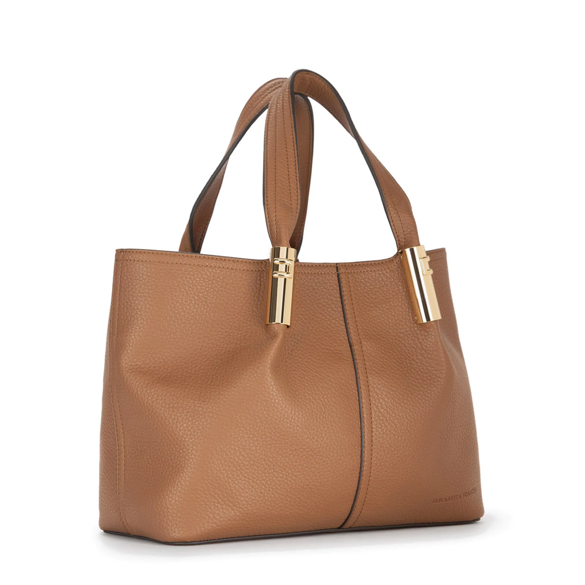 Elisabetta Franchi B'Medium Bag With Logo Details' Brown Sugar Bs42A56E2 153816