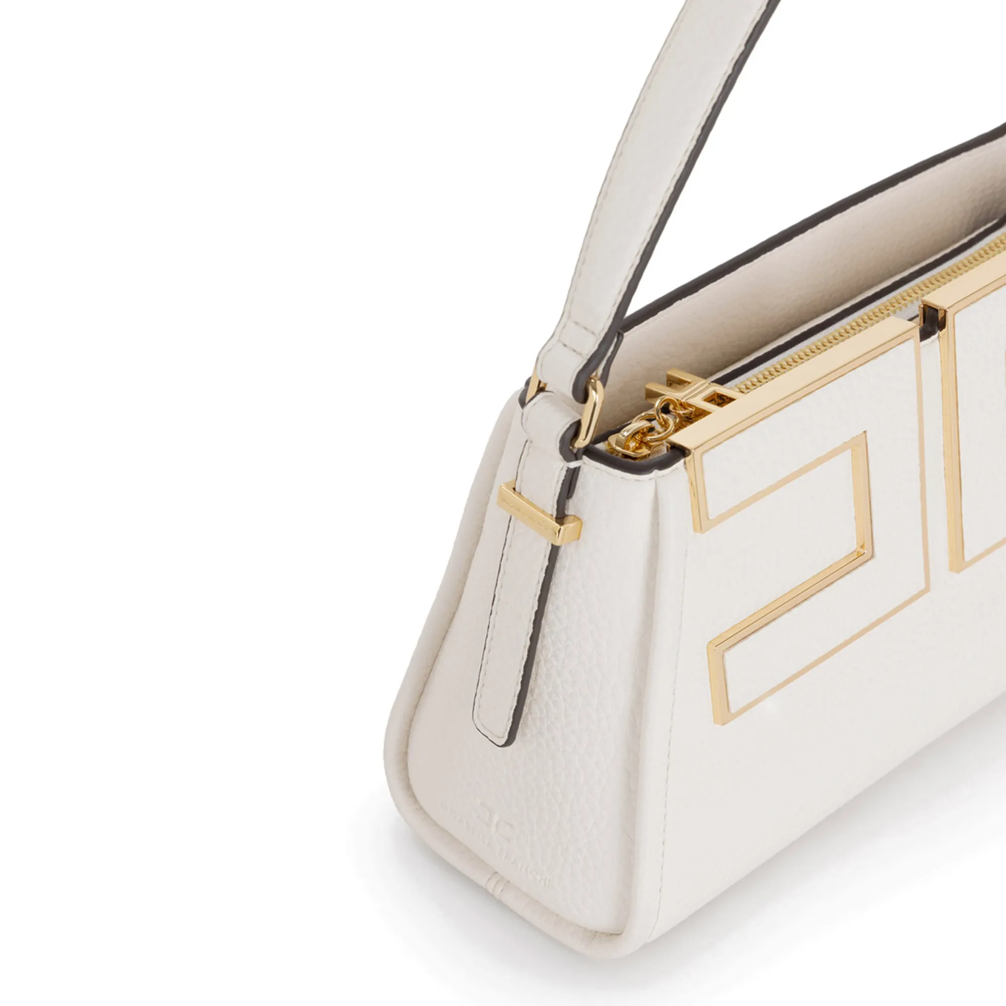 Elisabetta Franchi B'Small Bag With Logo' Milk Bs36A56E2 153837