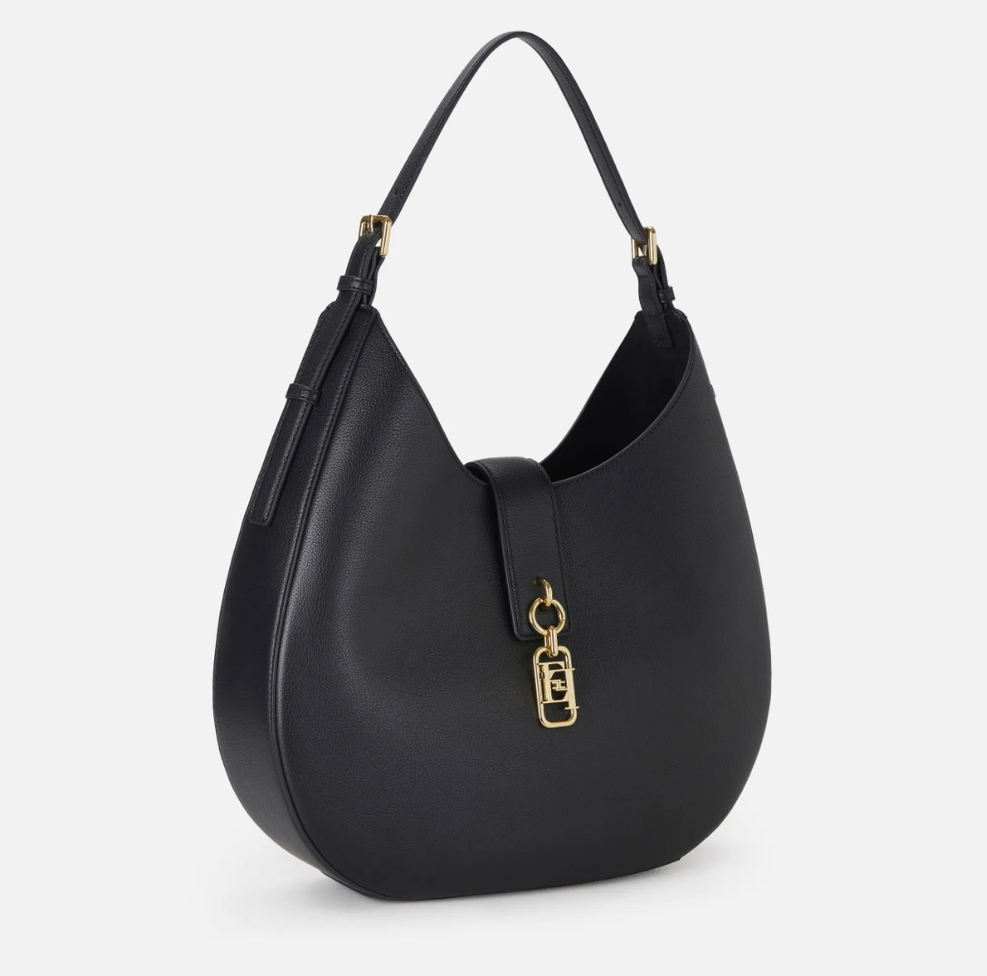 Elisabetta Franchi B'Round Bag With Charm' Black Bs06A62E2 171369