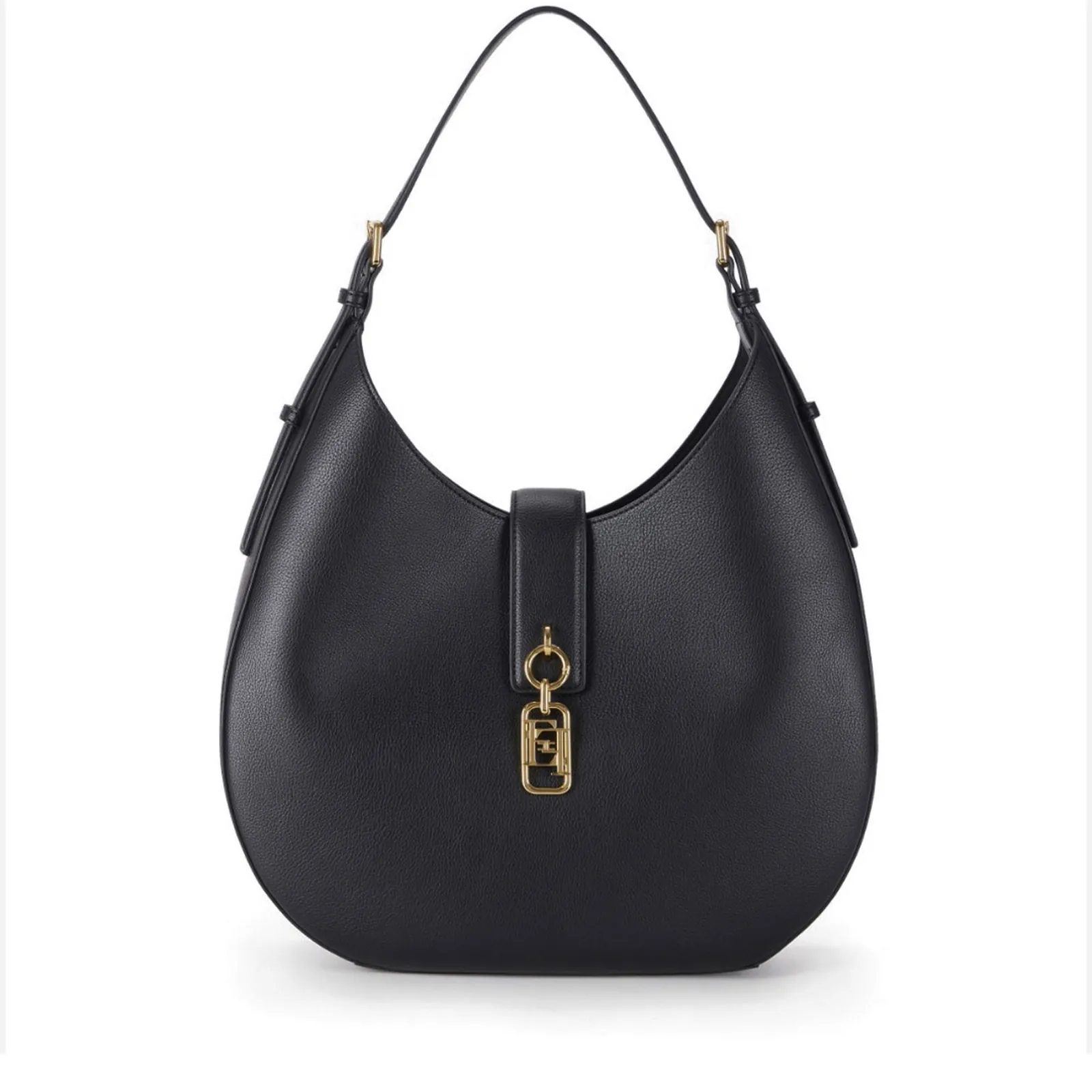 Elisabetta Franchi Borsa Tonda Con Charm Nero Bs06A62E2 179731