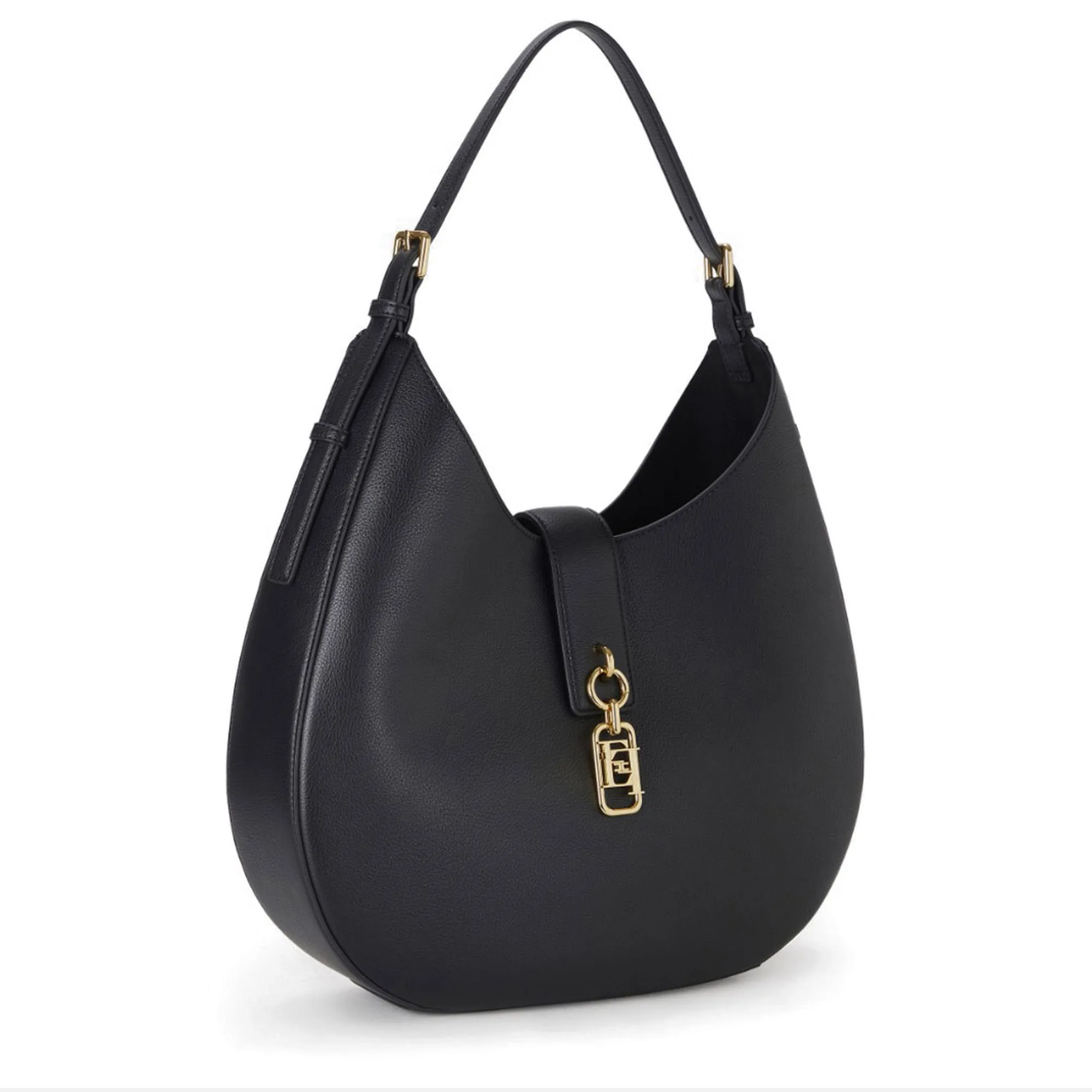 Elisabetta Franchi B'Round Bag With Charm' Black Bs06A62E2 179735